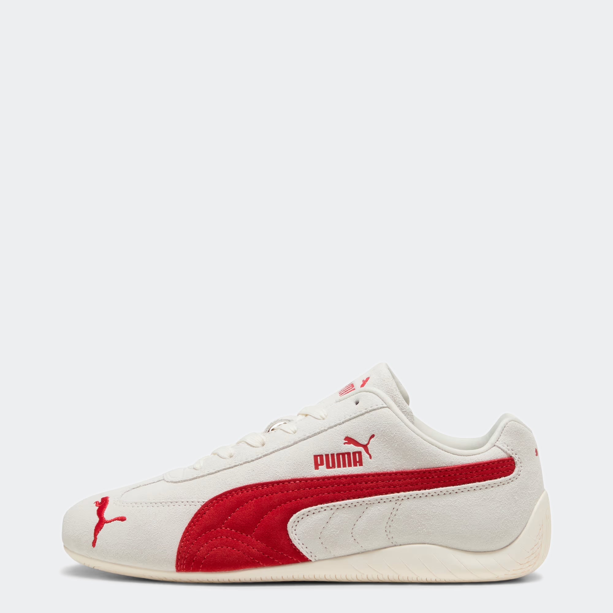Women's PUMA Speedcat OG Shoes Vapor Gray / Red | Chicago City Sports