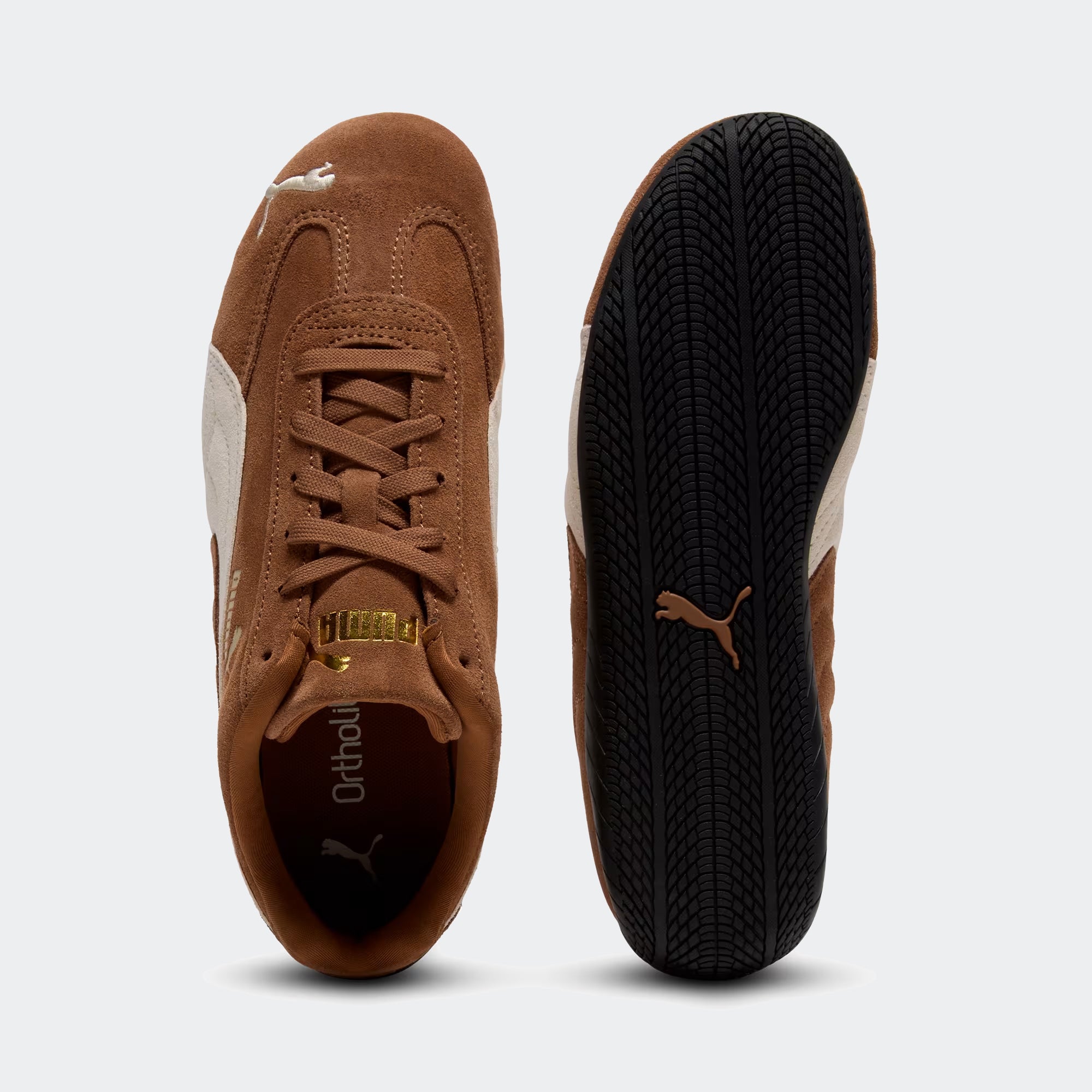 Women's PUMA Speedcat OG Shoes Haute Coffee / Frosted Ivory