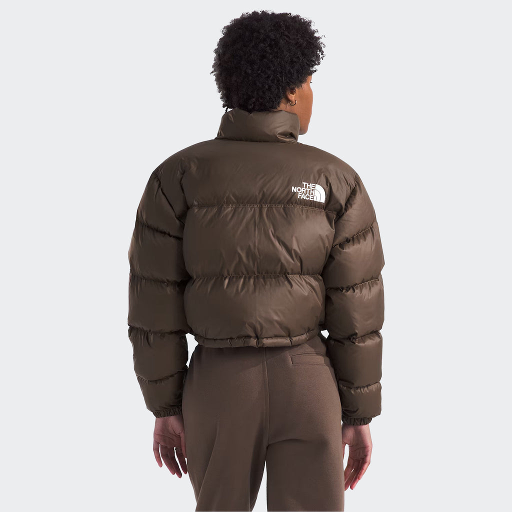 Women's The North Face Nuptse Short Jacket Smokey Brown