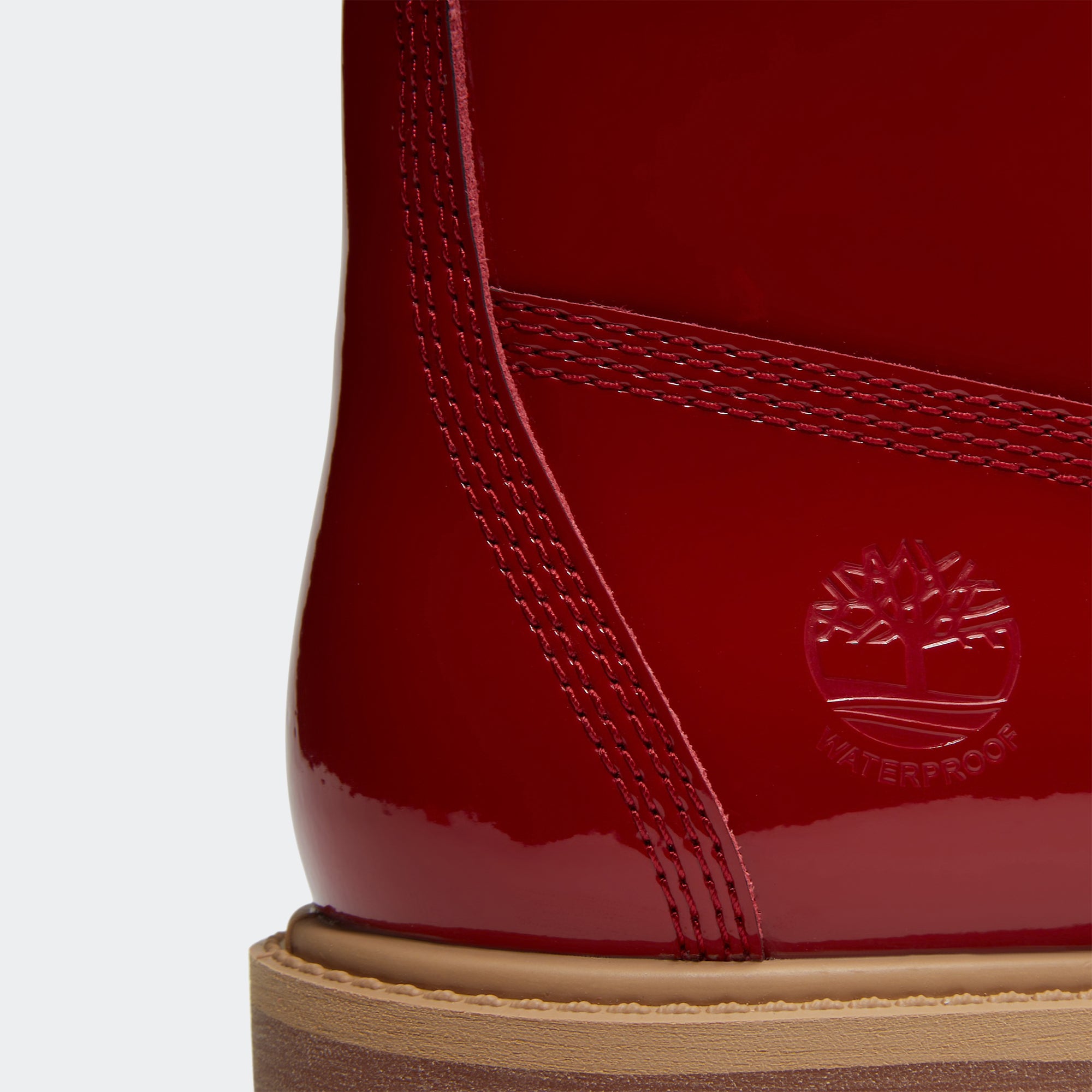 Women's Timberland Patent Leather Premium 6-Inch Waterproof Boots Red
