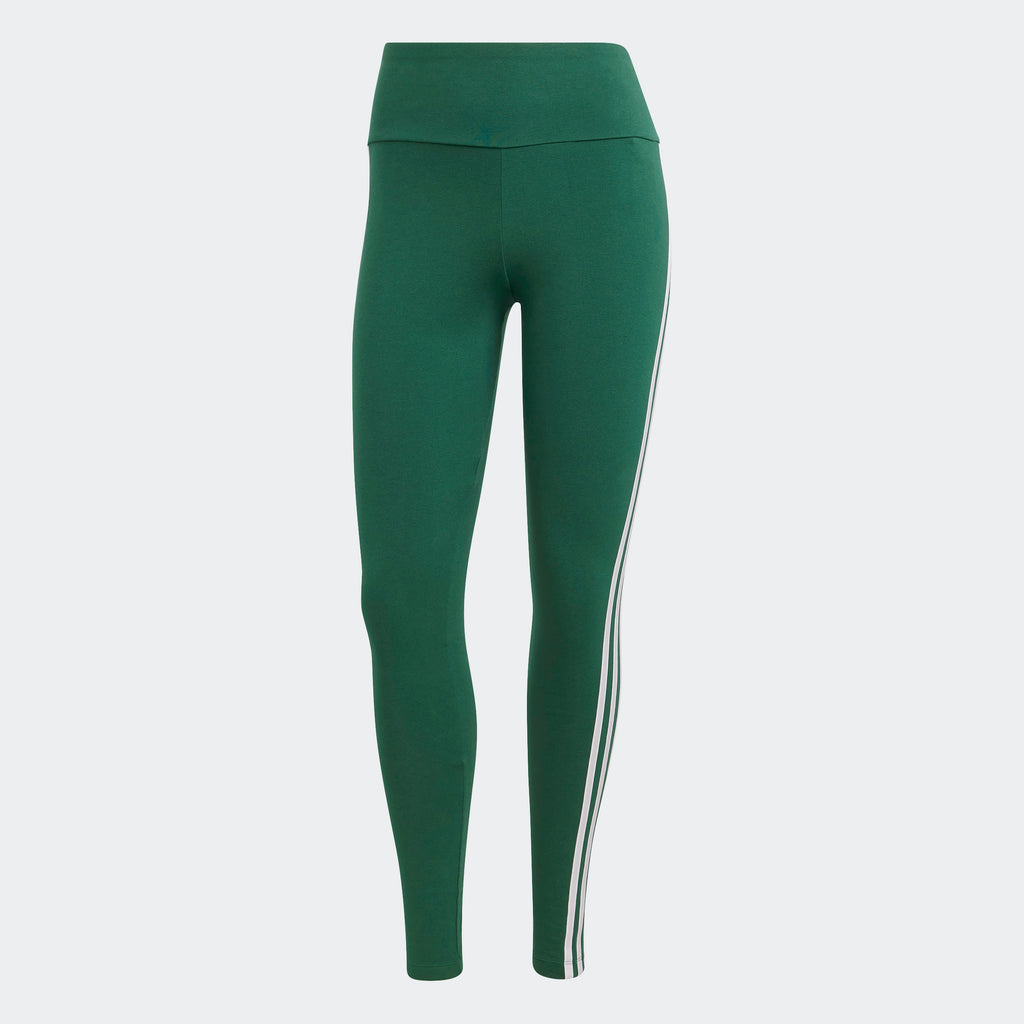 Women's adidas Originals Adicolor 3-Stripes Leggings Collegiate Green