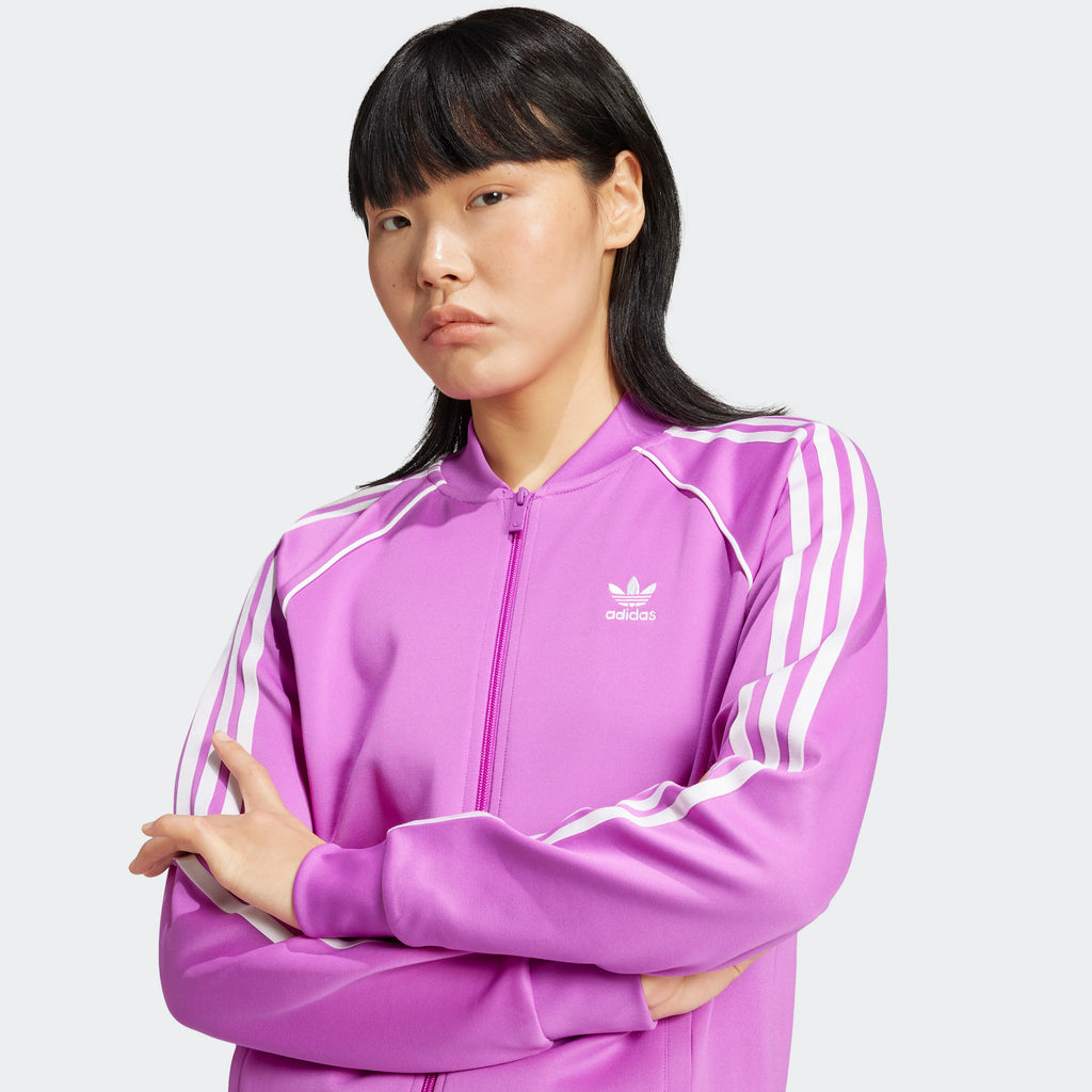 Women's adidas Originals Adicolor Classics SST Track Jacket Purple Burst