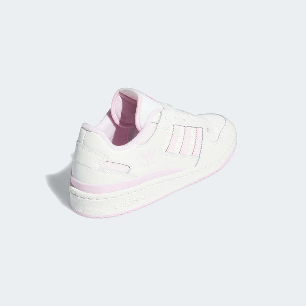 Women's adidas Originals Forum Low CL Shoes Cloud White Clear Pink