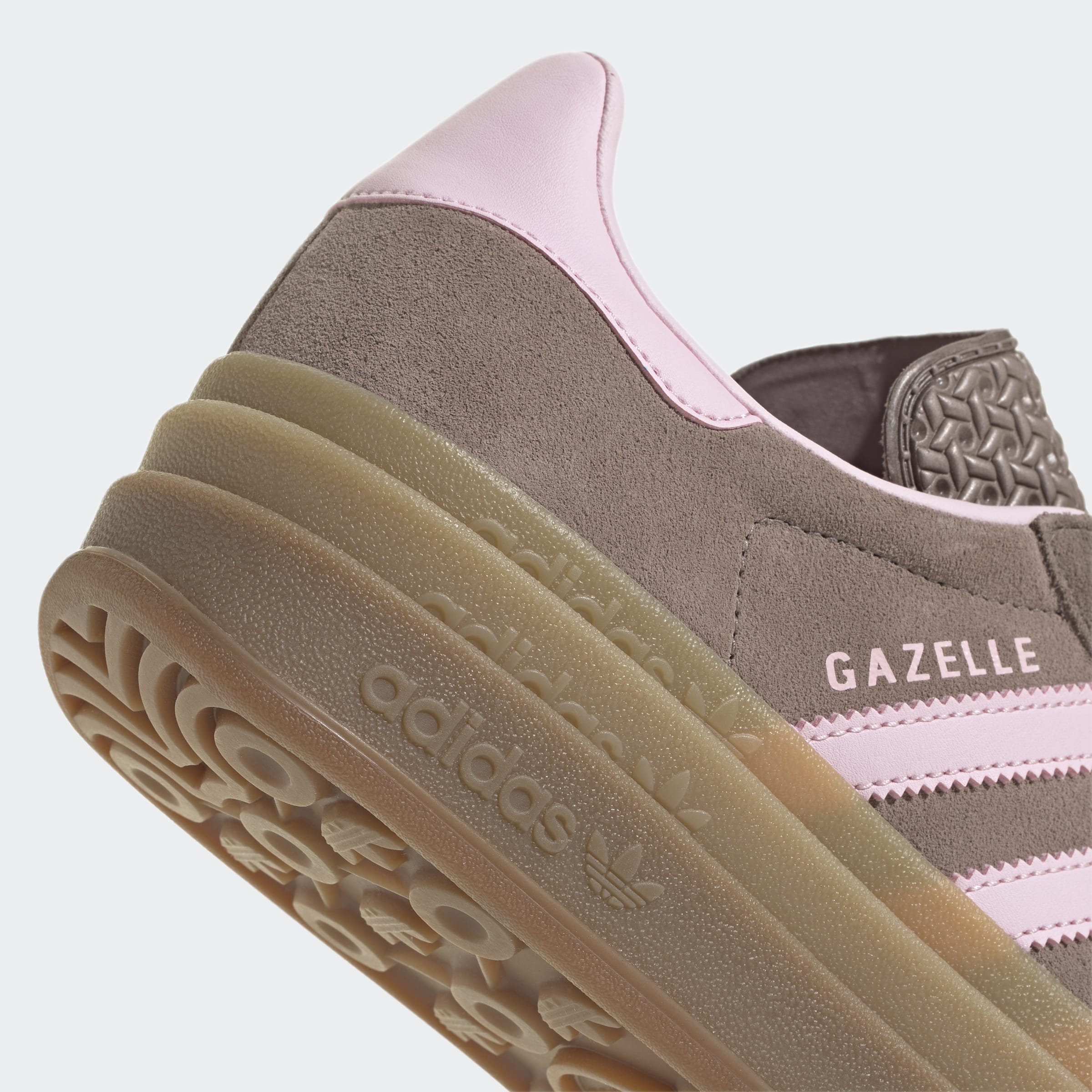 Women's adidas Originals Gazelle Bold Shoes Trace Brown / Clear Pink / Earth Strata