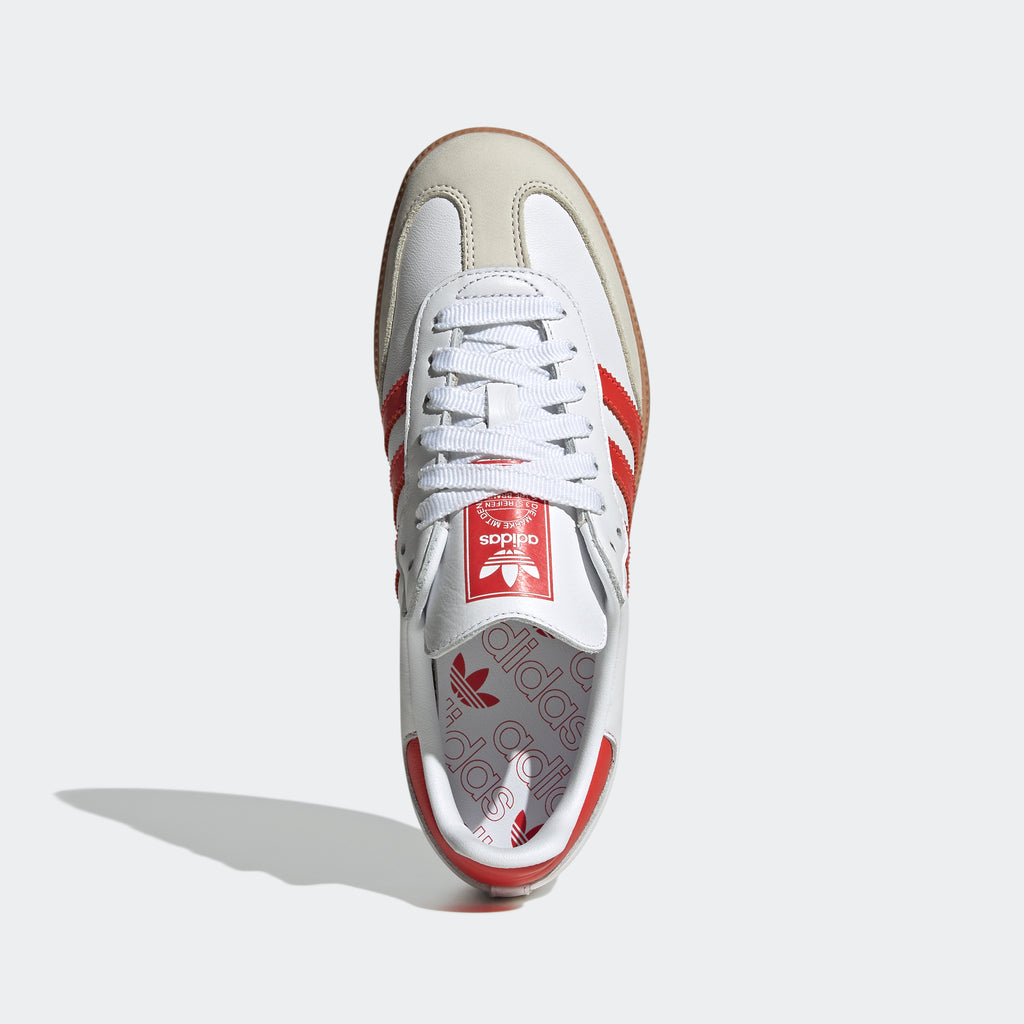 Women's adidas Originals Samba OG Shoes White Solar Red