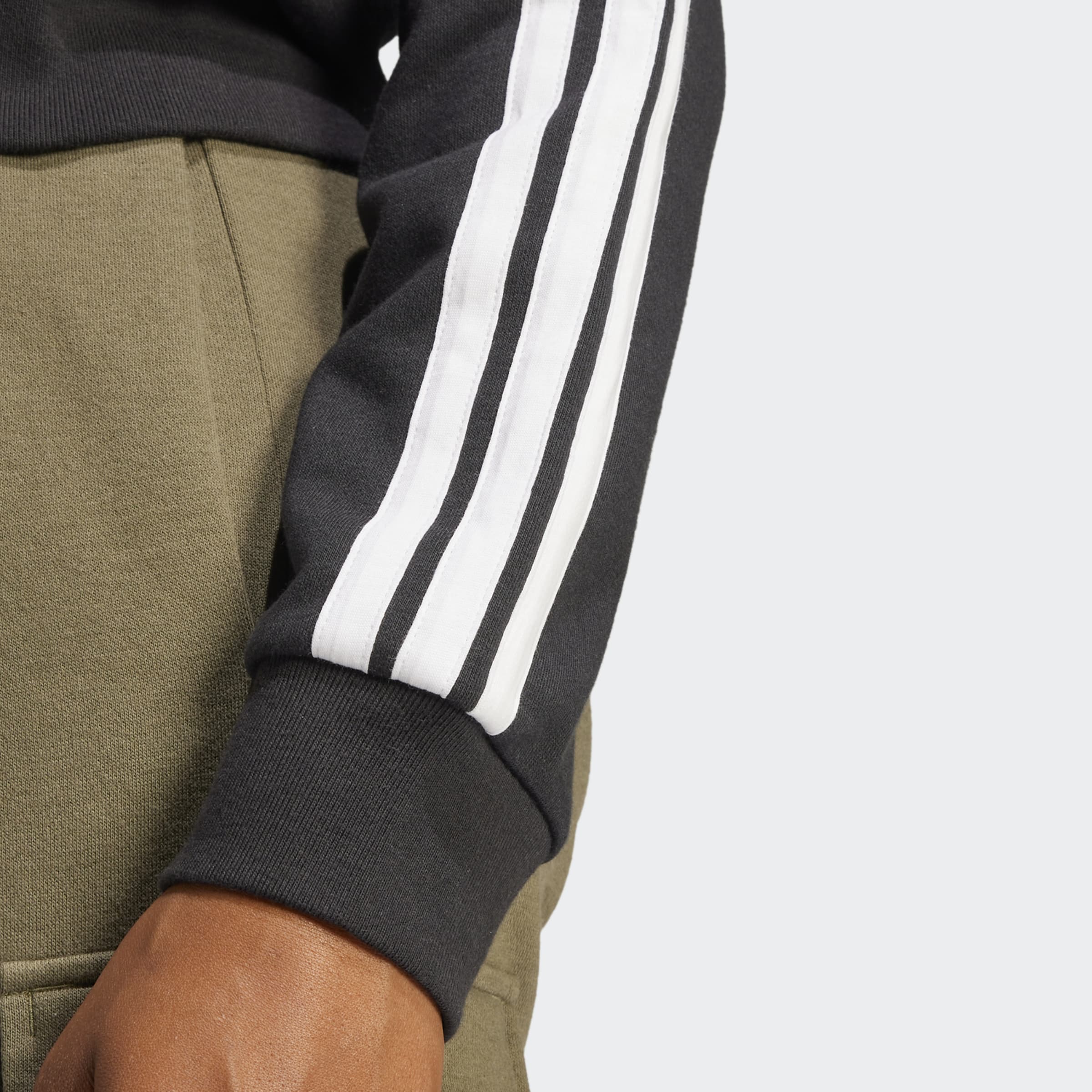 W adidas 3-Stripes French Terry Full-Zip Hoodie | Chicago City Sports