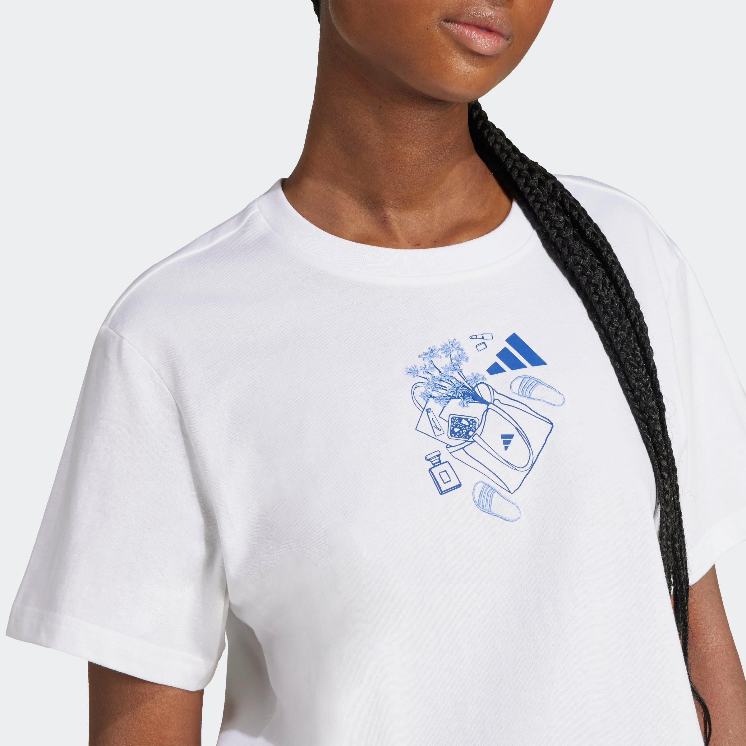 Women's adidas Sportswear Mini Graphic Tee White