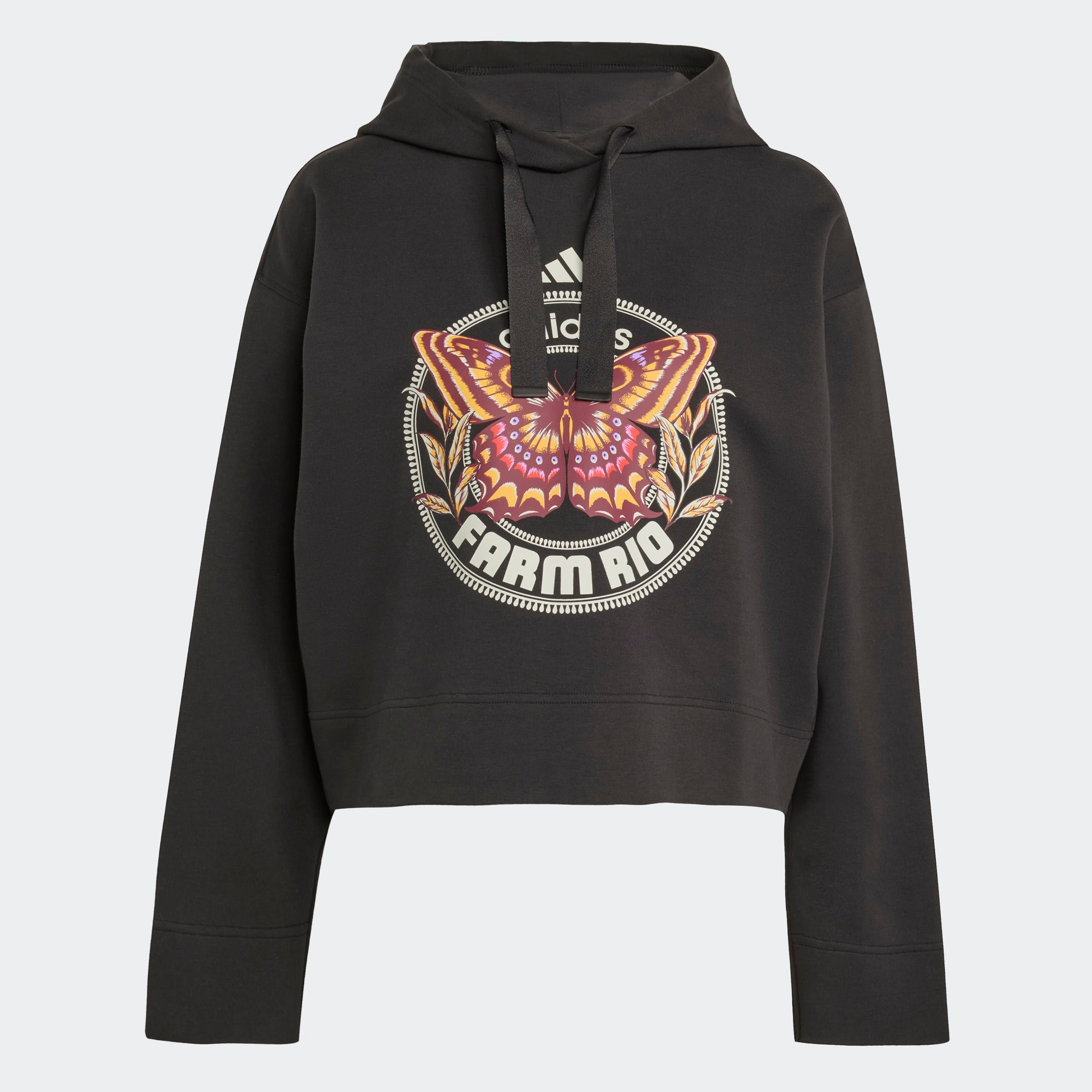Women's adidas Sportswear x FARM Hoodie Black | Chicago City Sports