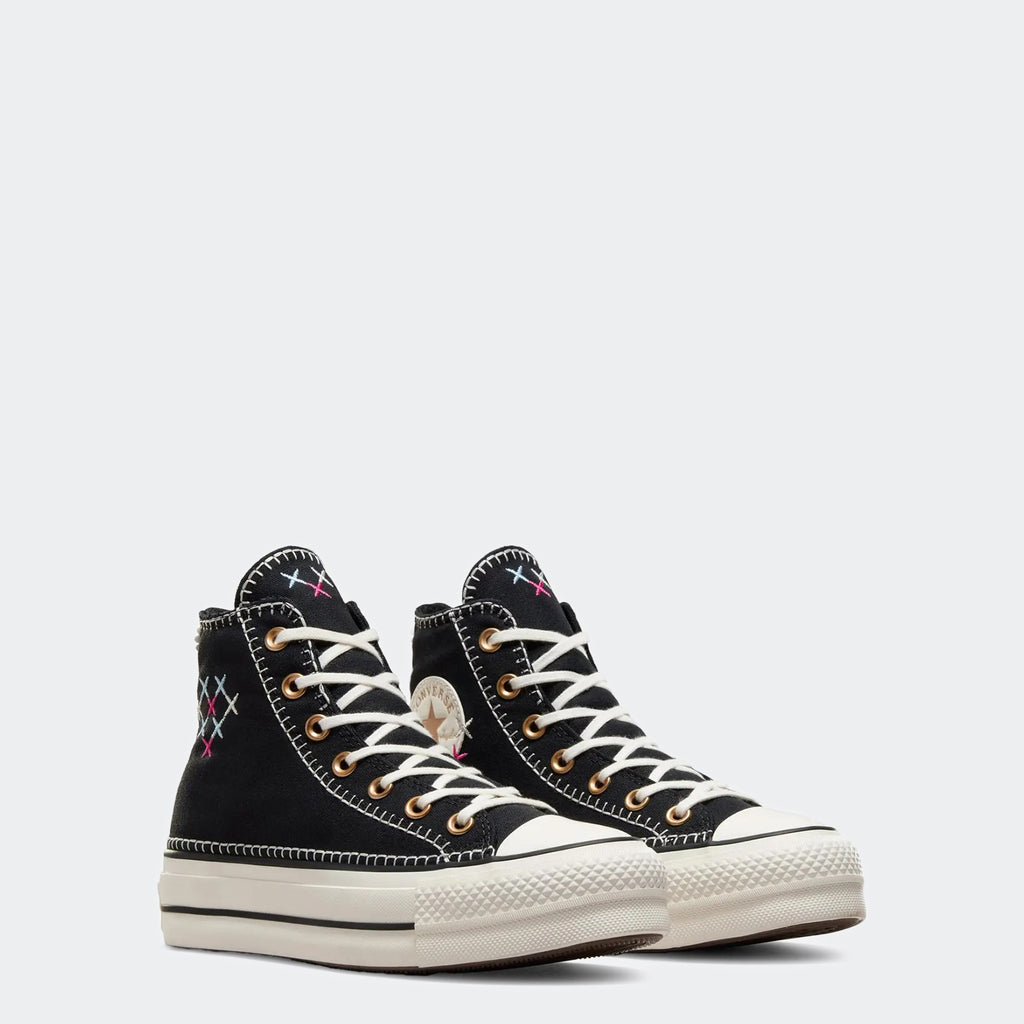Women's Converse Chuck Taylor All Star Lift Crafted Stitching High Top Black