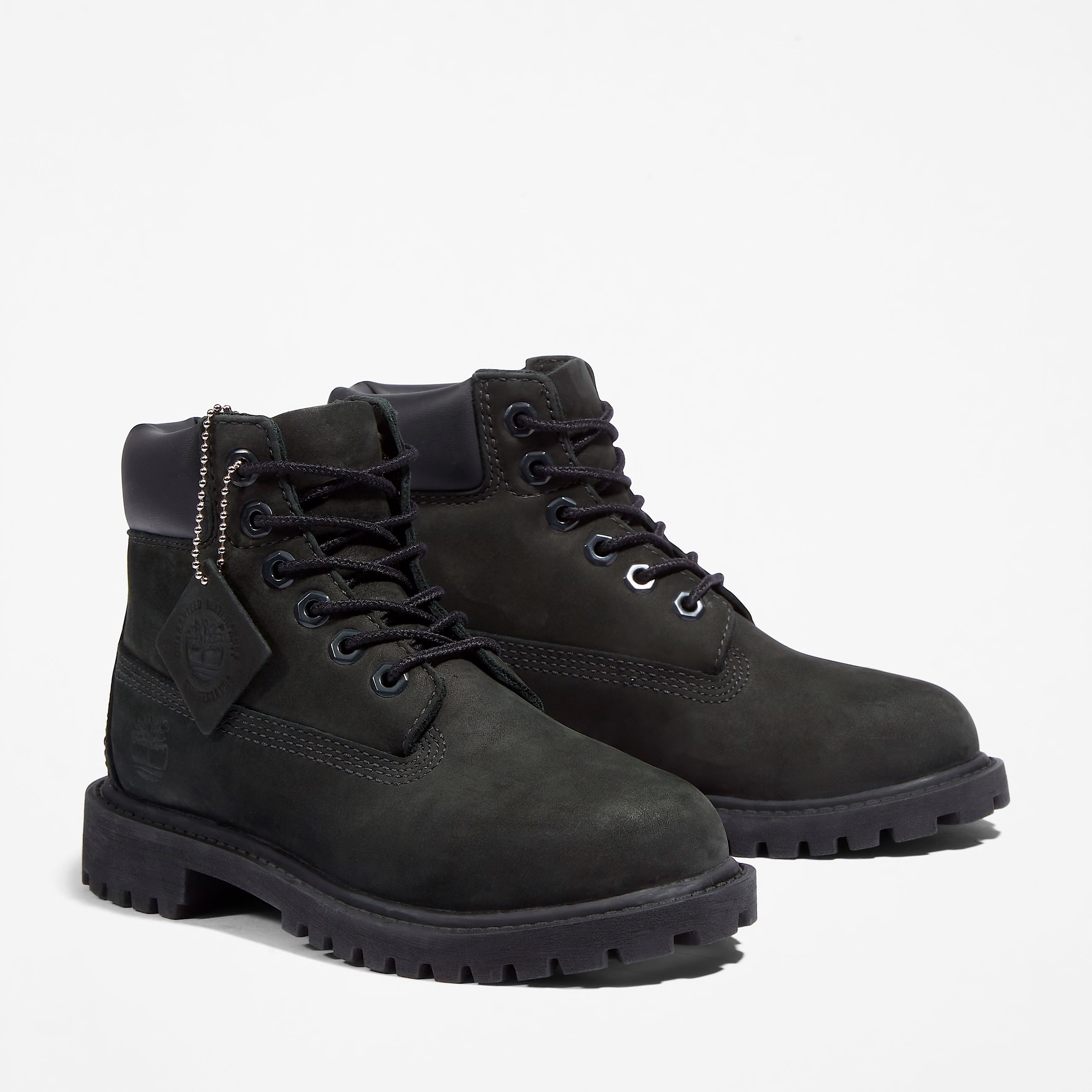 Little Kid Timberland Premium 6-Inch Waterproof Boots Black