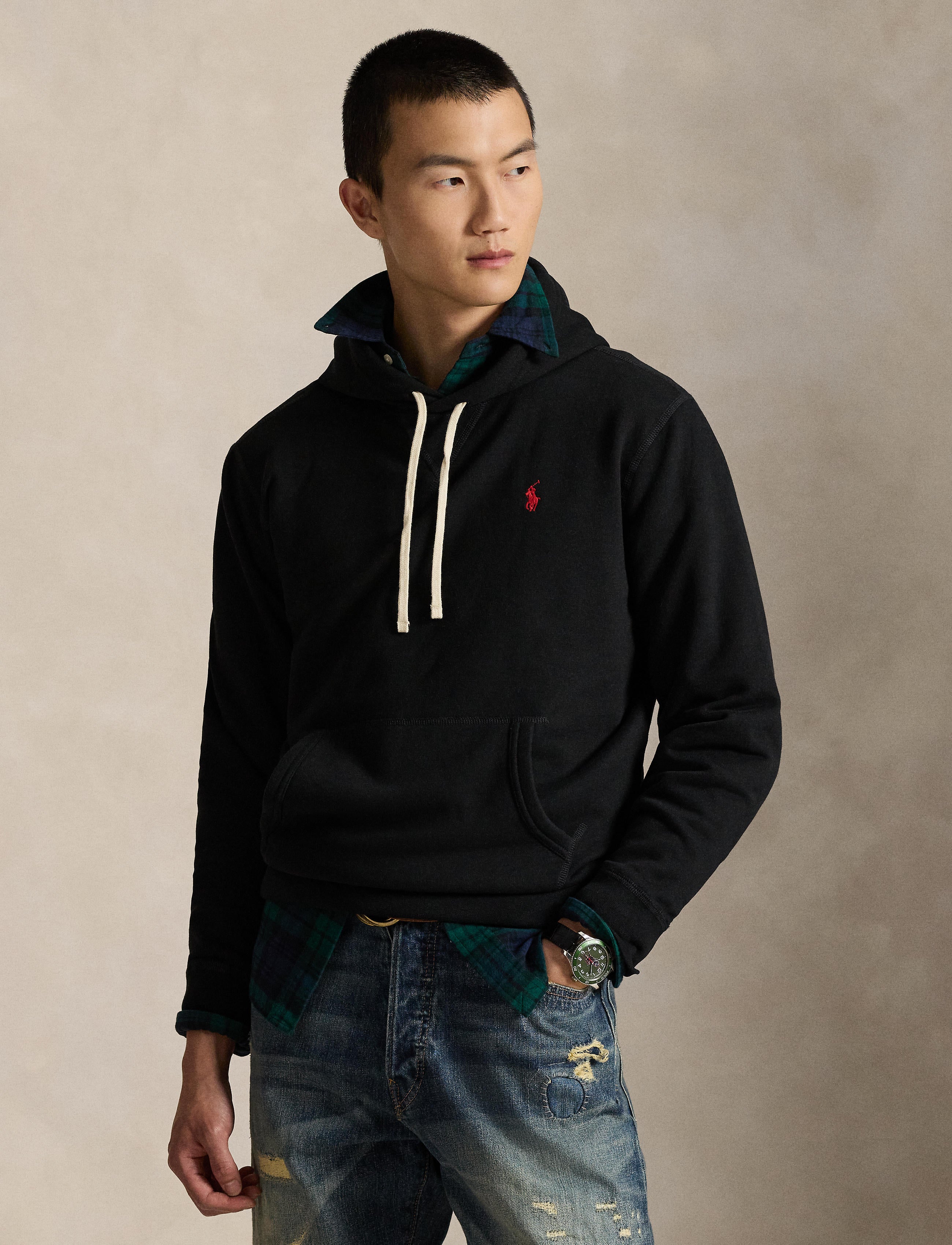 Men's Polo Ralph Lauren The RL Fleece Hoodie Black