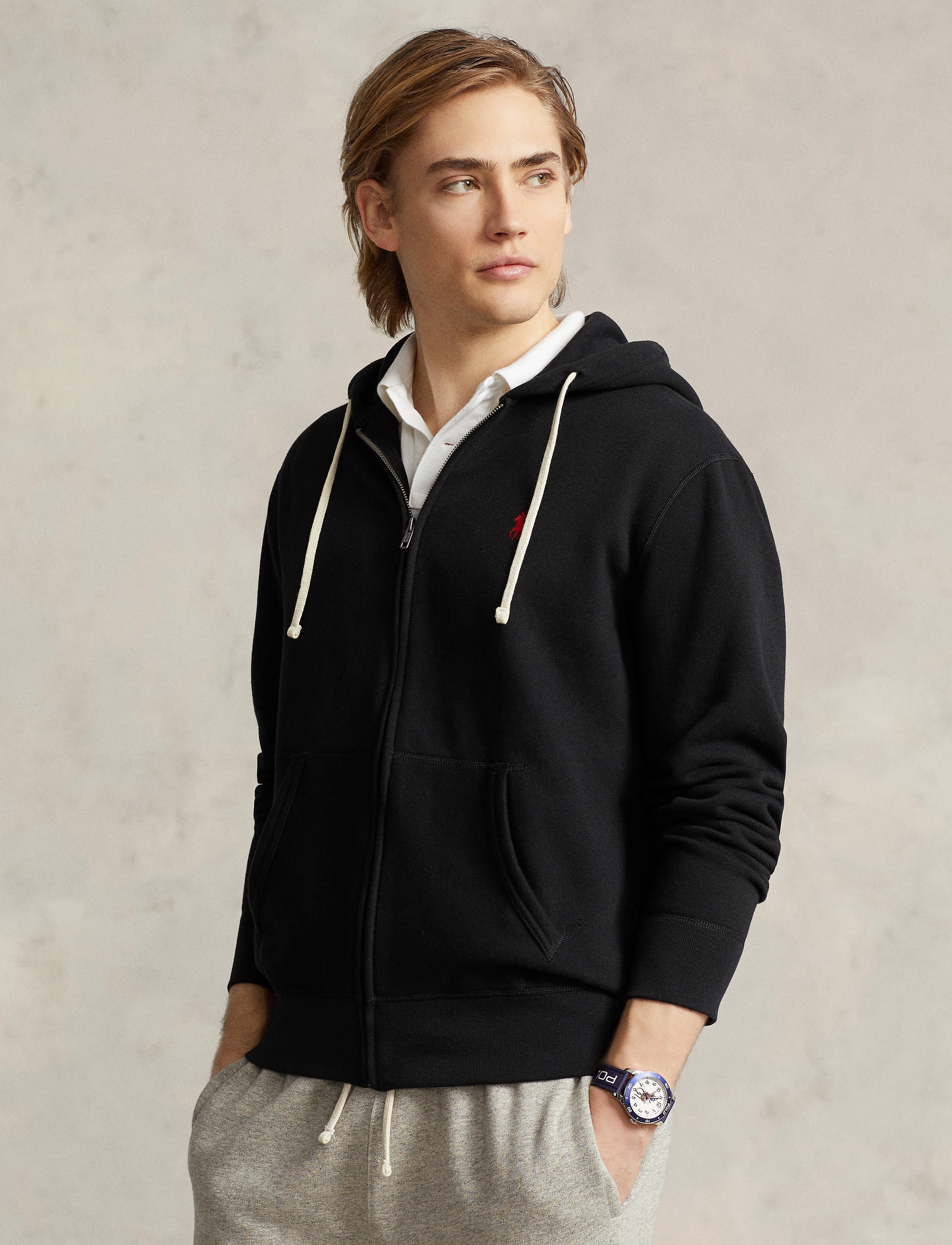 Men's Polo Ralph Lauren Fleece Full-Zip Hoodie Black