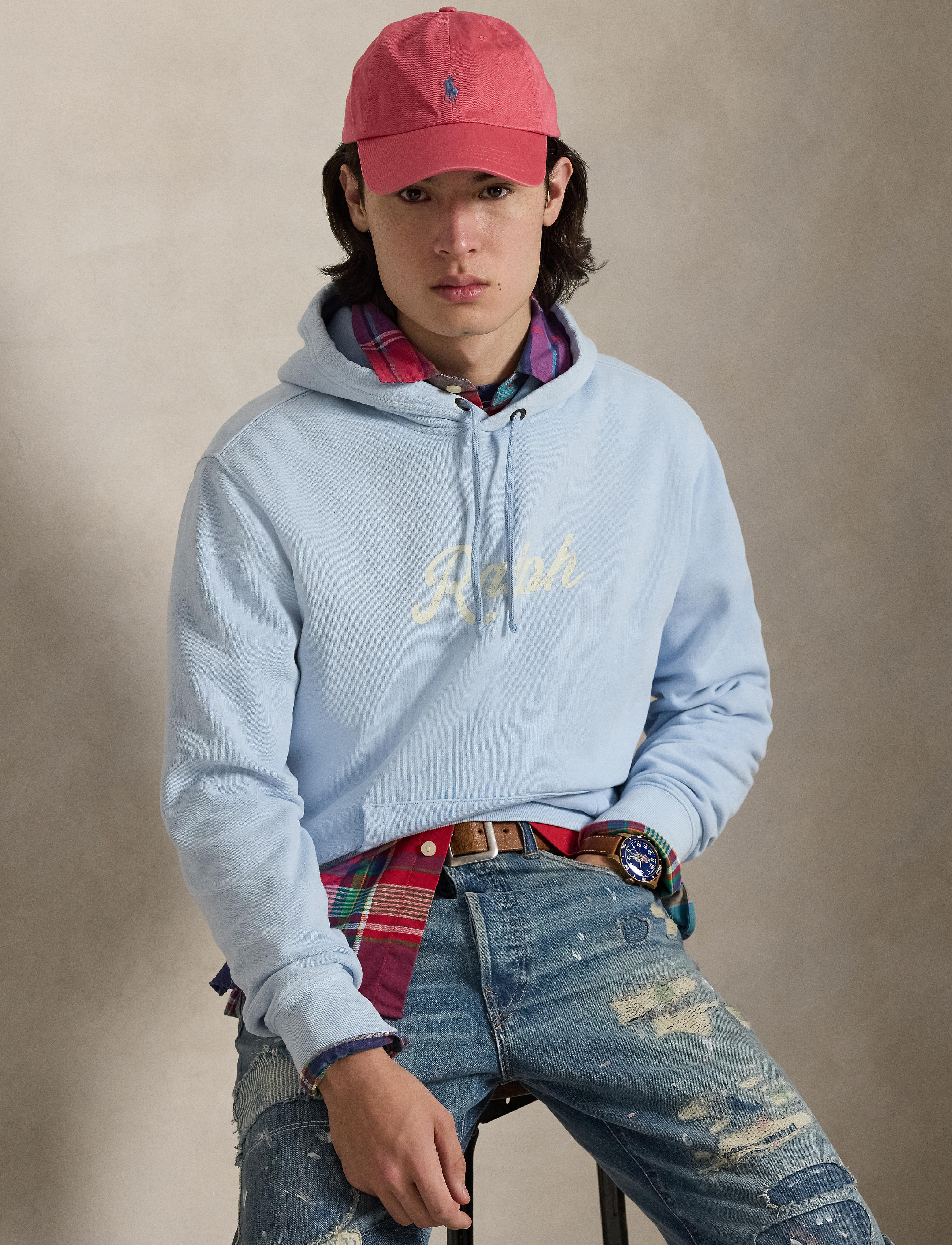 Men's Polo Ralph Lauren The Ralph Logo Hoodie Southport Blue