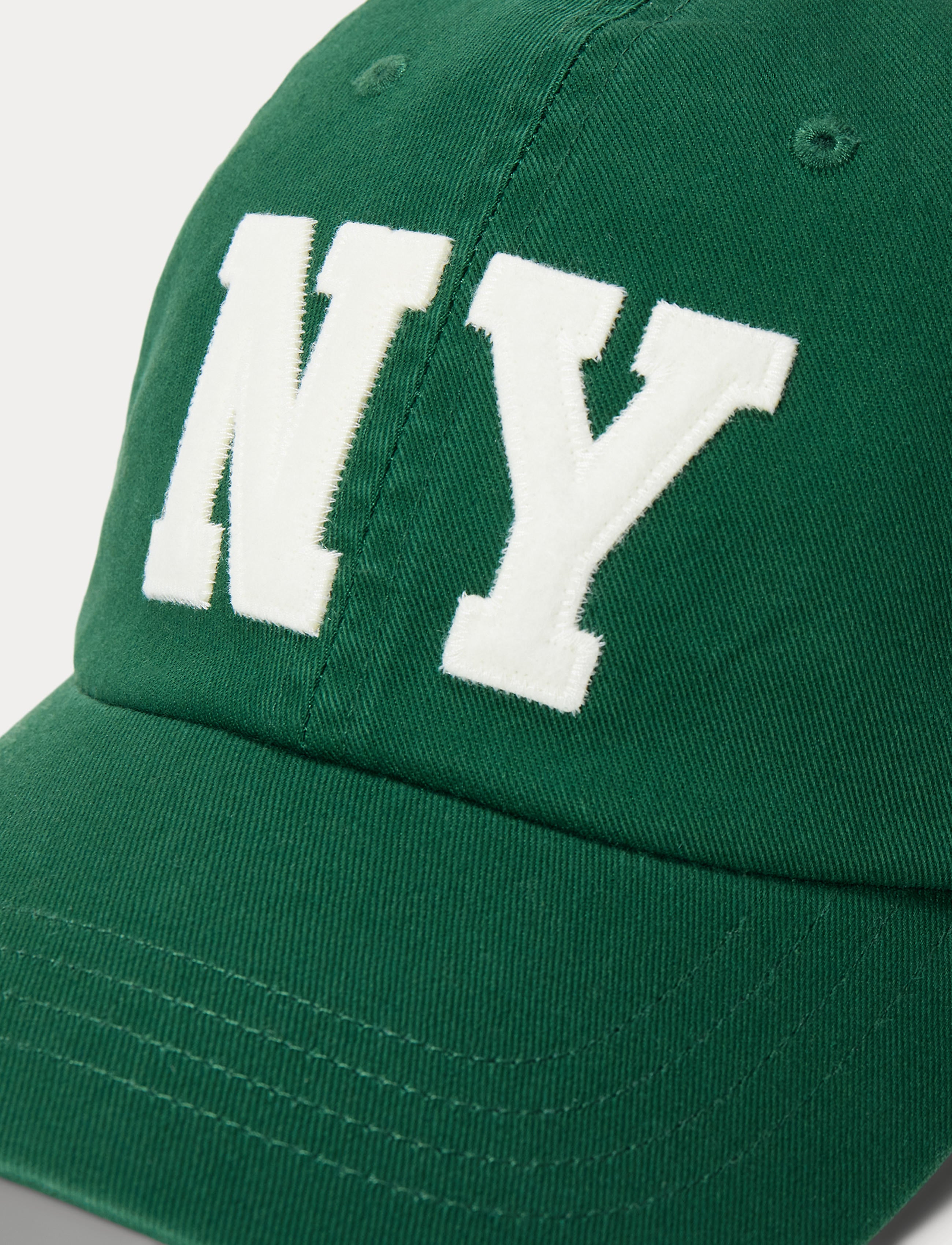 Polo Ralph Lauren NY Patch Twill Ball Cap Green