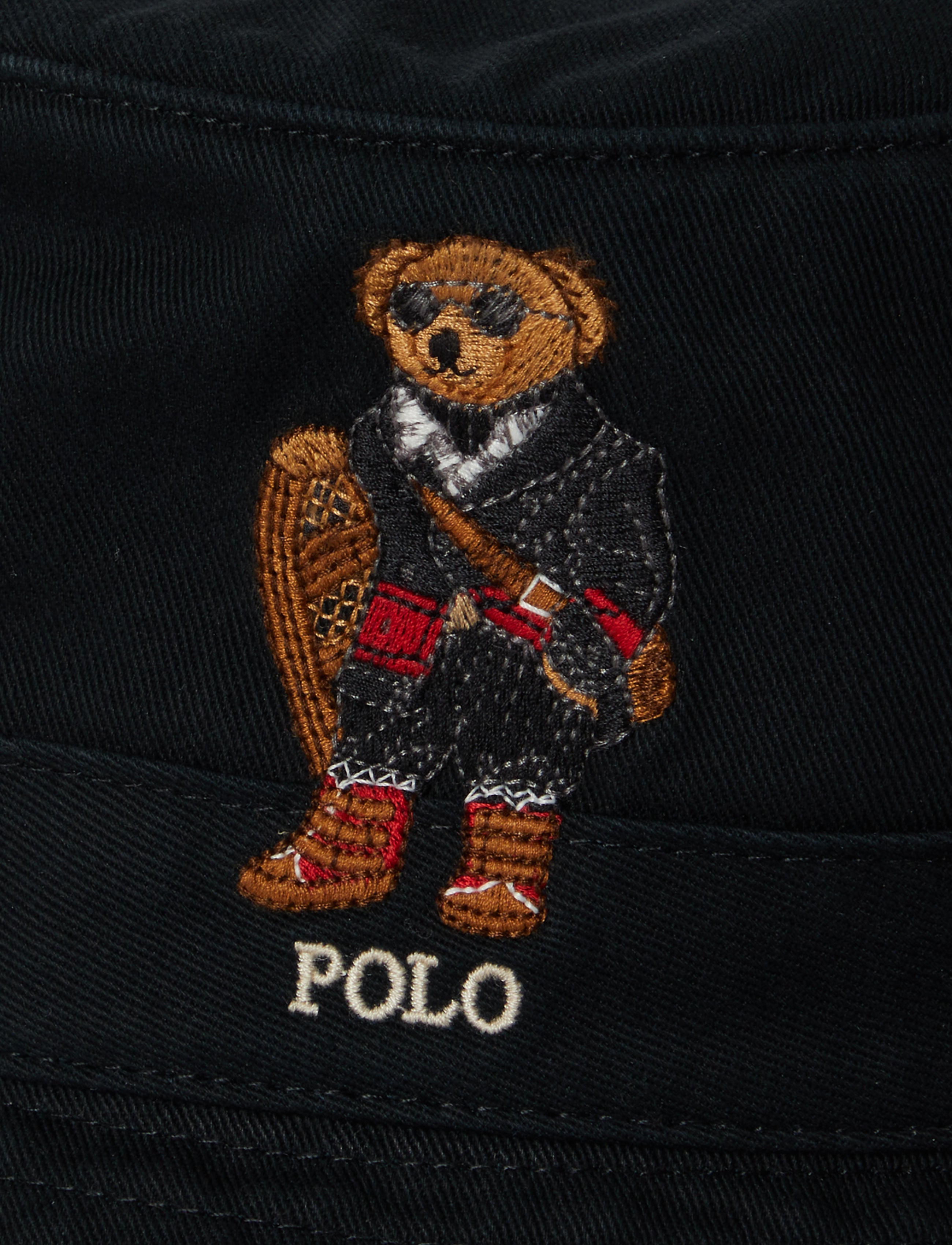 Men's Polo Ralph Lauren Polo Bear Twill Bucket Hat Black