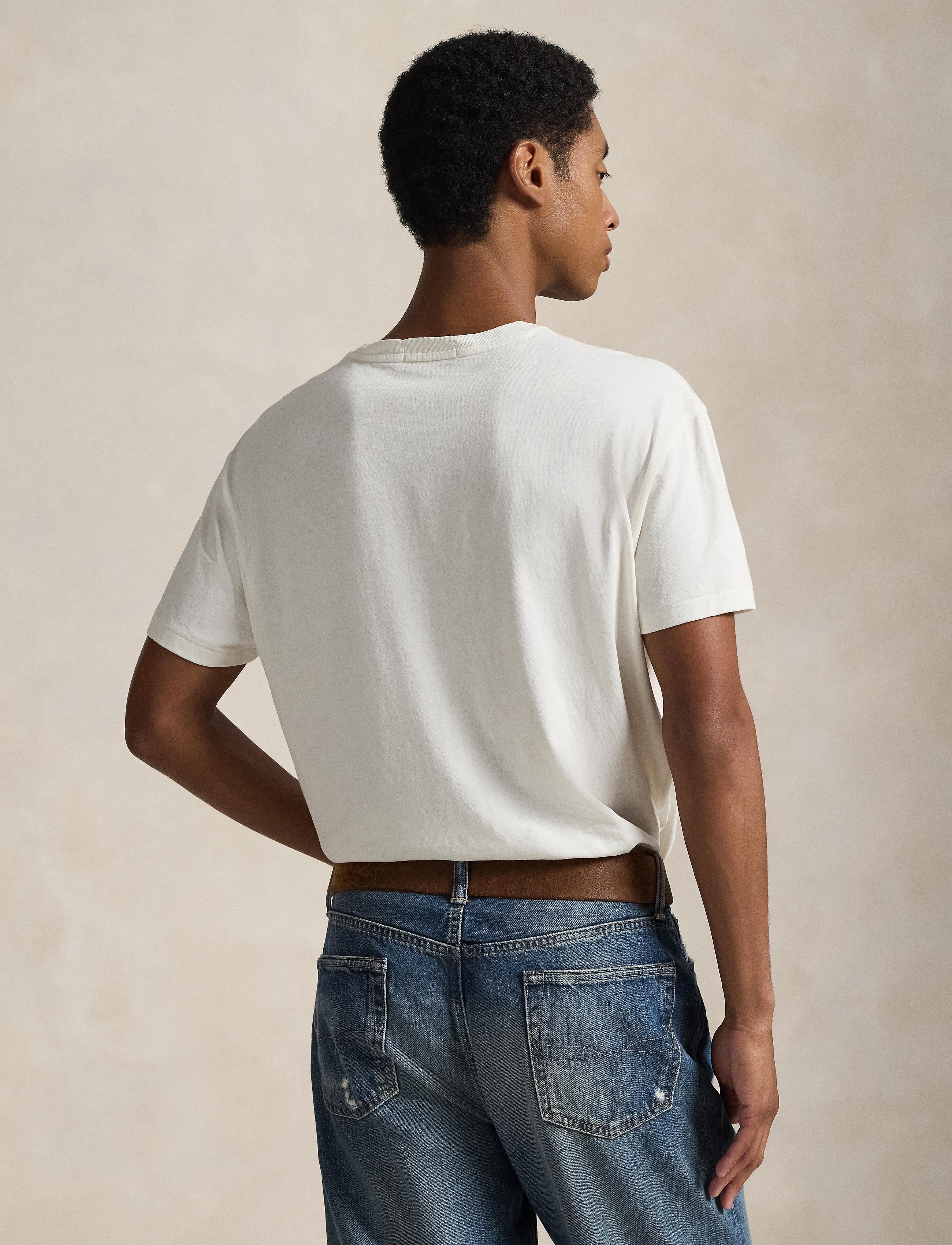 Men's Polo Ralph Lauren Classic Fit Polo Bear Jersey T-Shirt Nevis Denim Bear