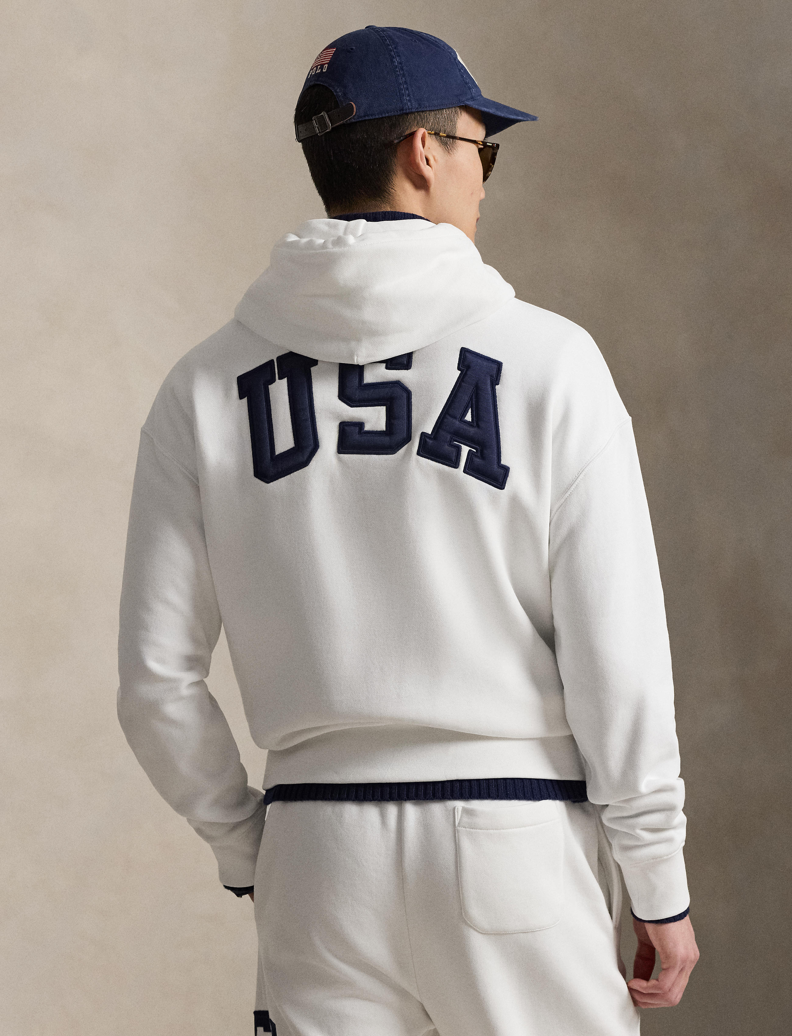 Ralph Lauren USA国旗刺繍パーカー　白　Sサイズ Polo Ralph Lauren Men 2020 Olympic Team USA Flag Polo Bear Graphic