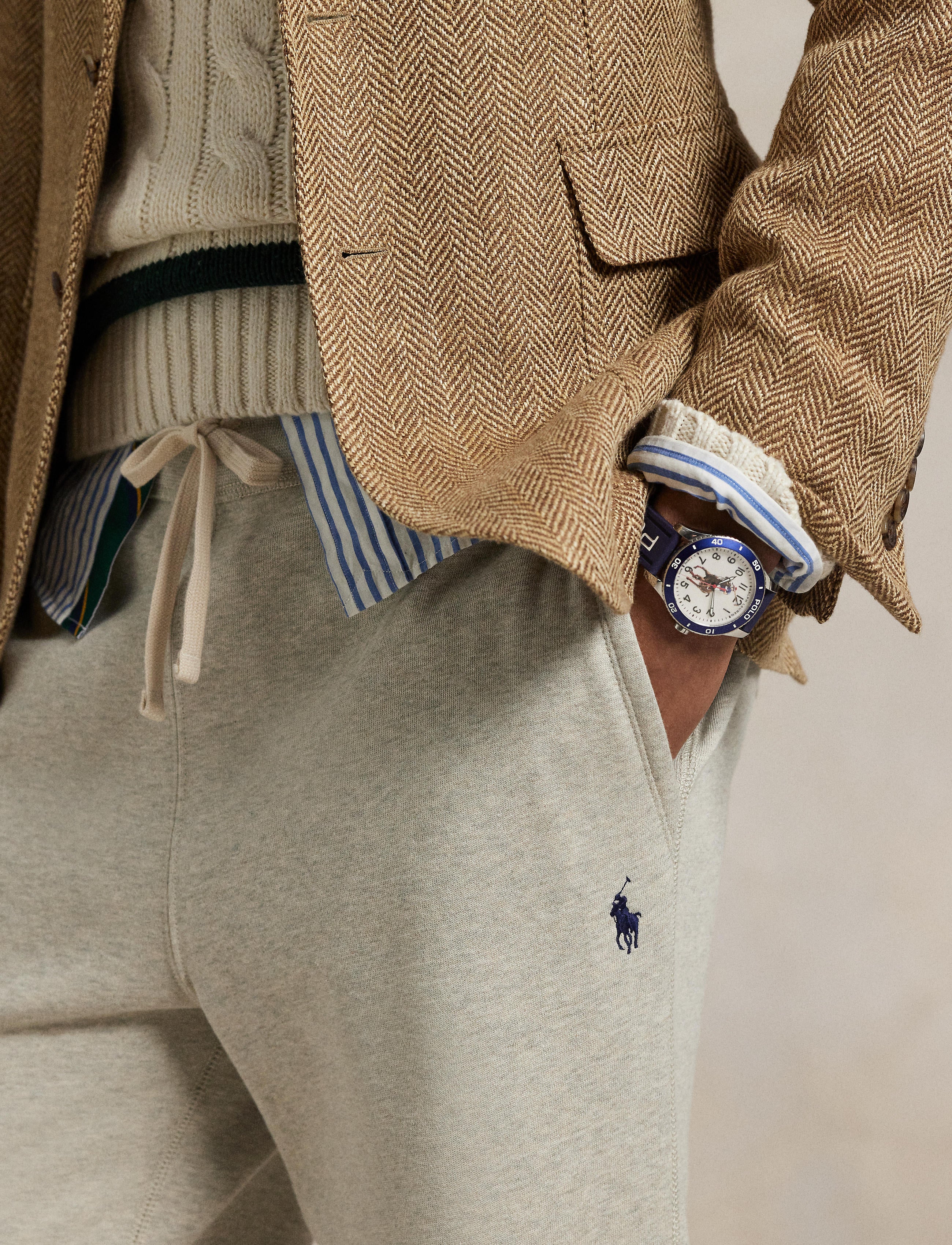 Men's Polo Ralph Lauren Fleece Sweatpant Light Sport Heather