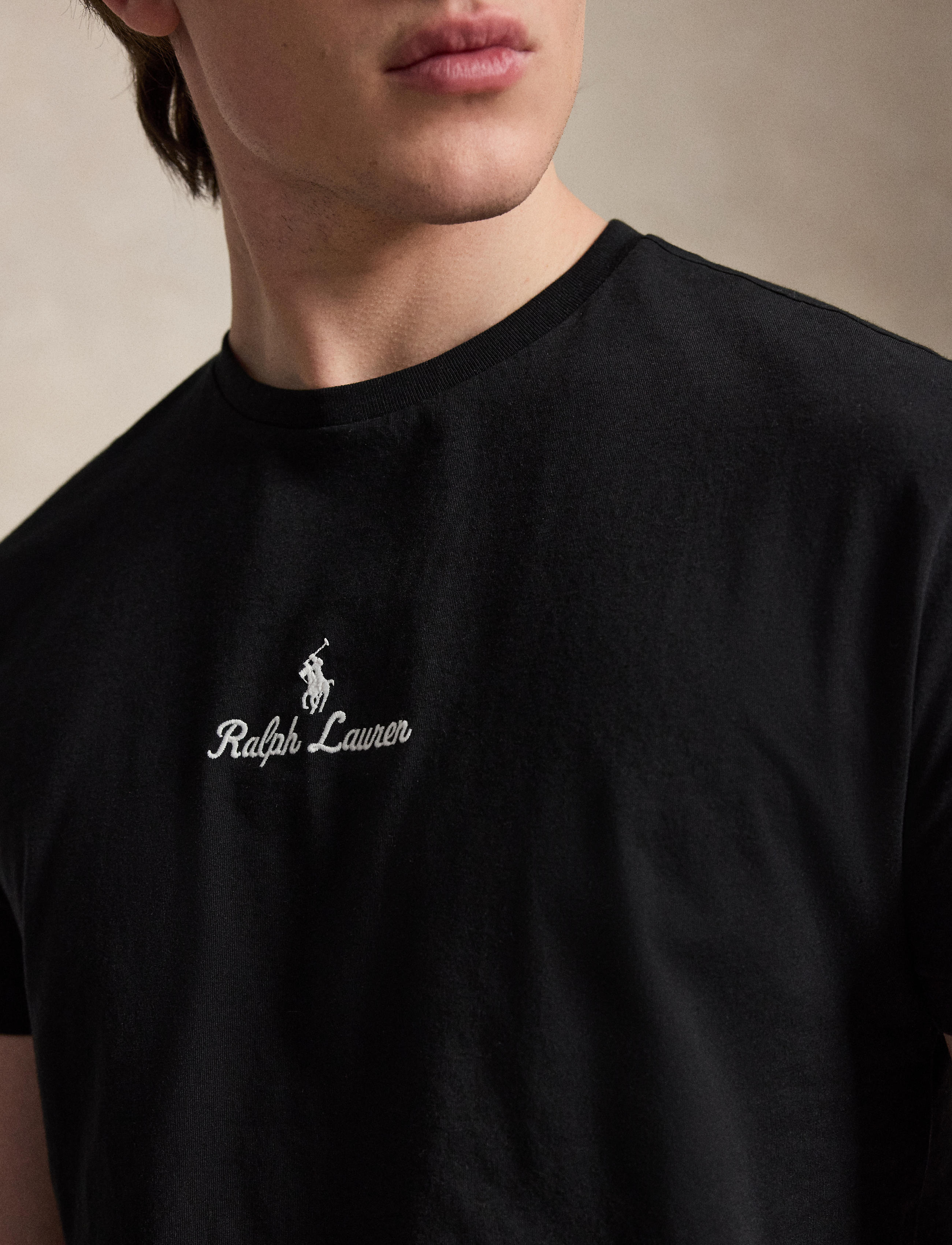 Men's Polo Ralph Lauren Classic Fit Logo Jersey T-Shirt Black