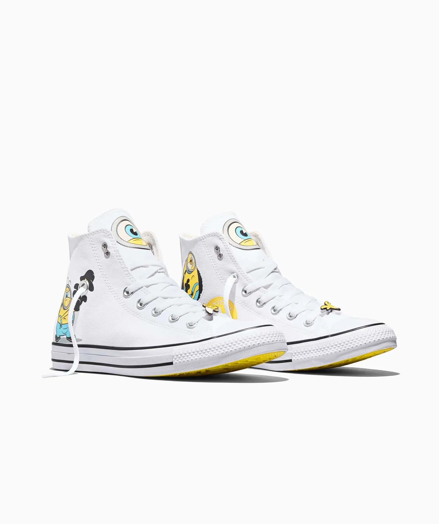 Unisex Converse Chuck Taylor All Star Minions 3 Hi Shoes White / Yellow