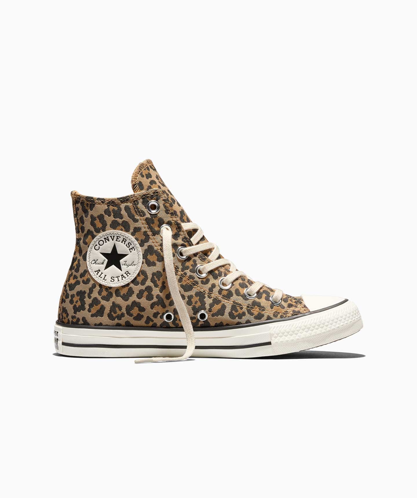 Unisex Converse Chuck Taylor All Star High Top Shoes Leopard Jacquard