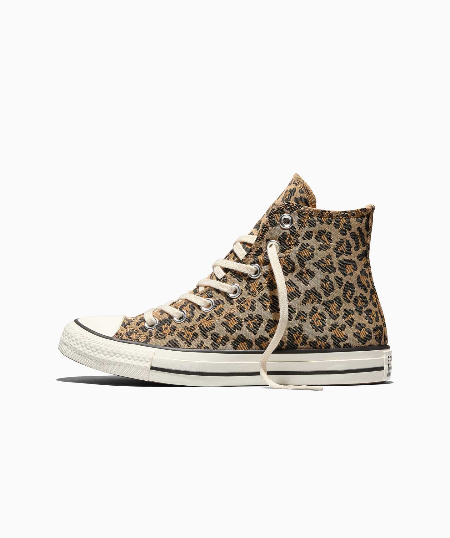 Unisex Converse Chuck Taylor All Star High Top Shoes Leopard Jacquard