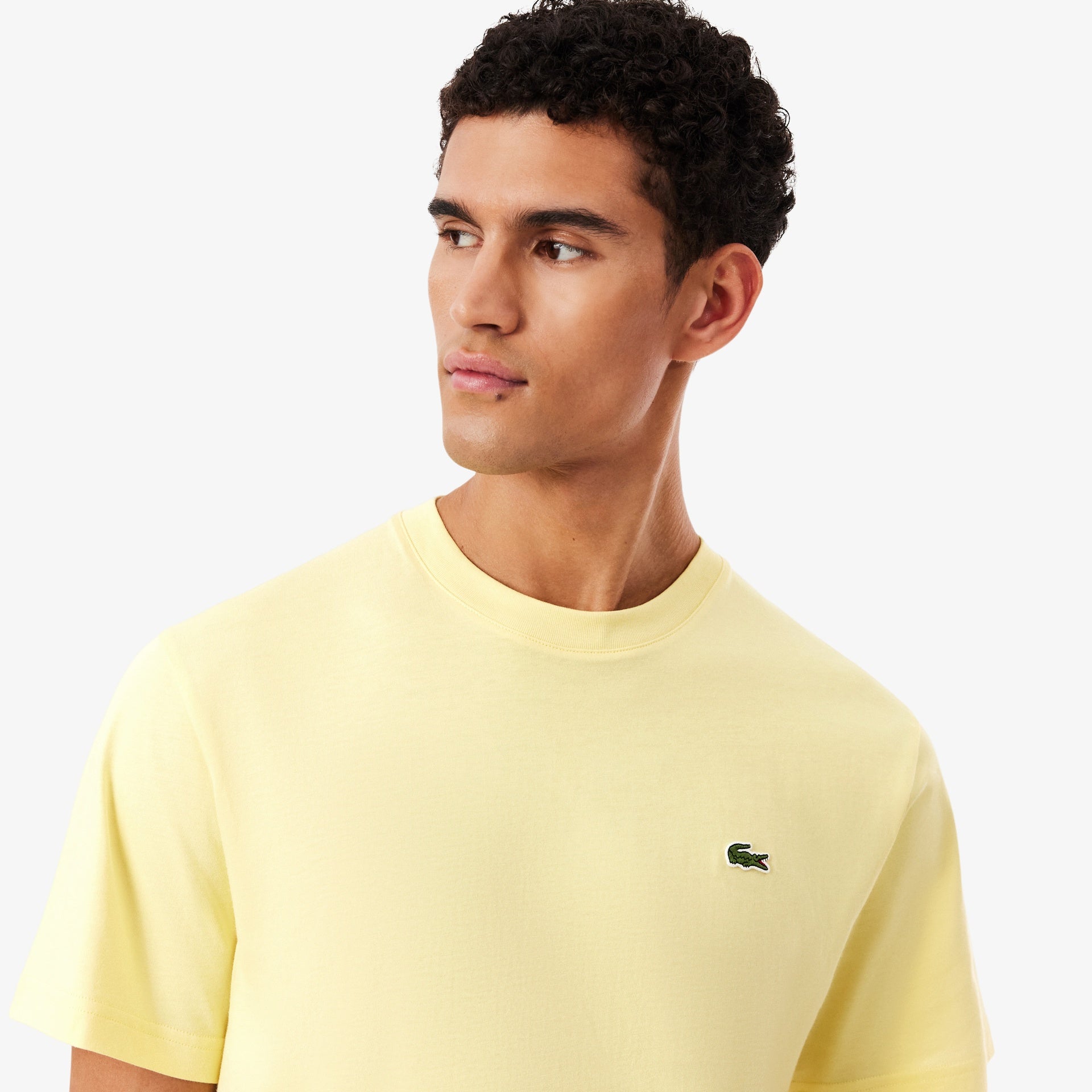Men's Lacoste Cotton T-Shirt Pastel Yellow