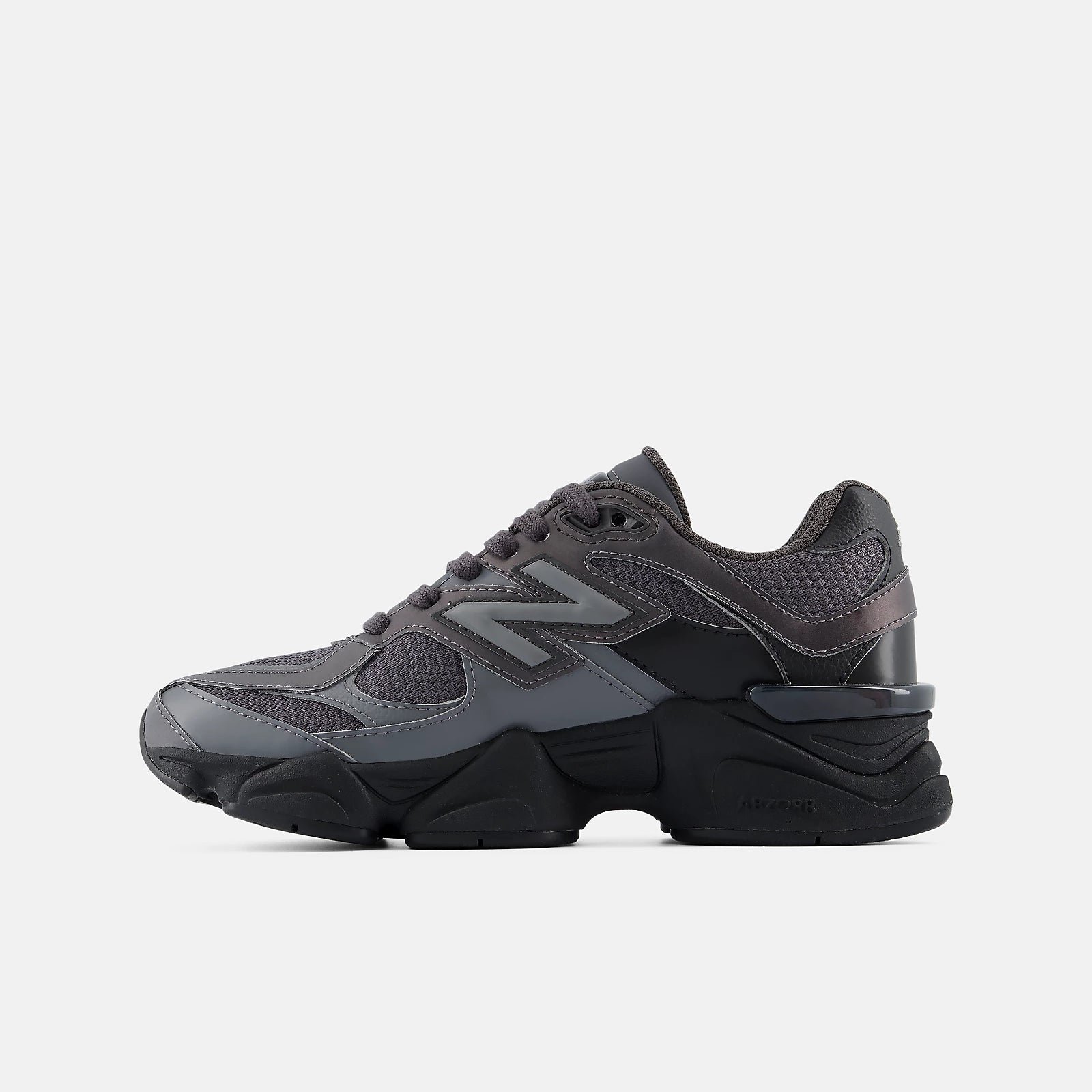 Big Kids New Balance 9060 Shoes Black with Castlerock