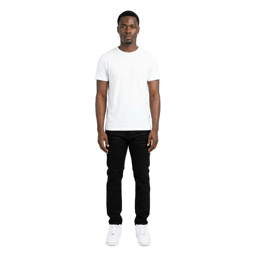 Men's TWO MILL TWENTY Relaxed Slim Fit Jeans Jet Black
