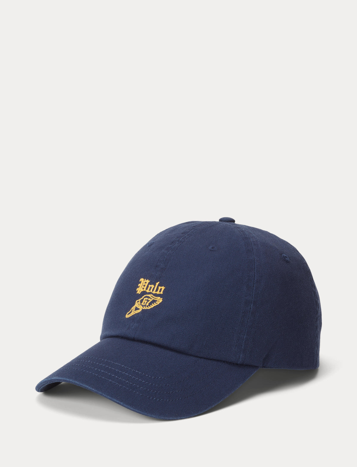 Polo Ralph Lauren Unisex Logo Crest Cotton Twill Ball Cap Navy Madison Multi Polo Ralph Lauren: Navy Stretch-Cotton Twill Ball Cap | SSENSE main image 3