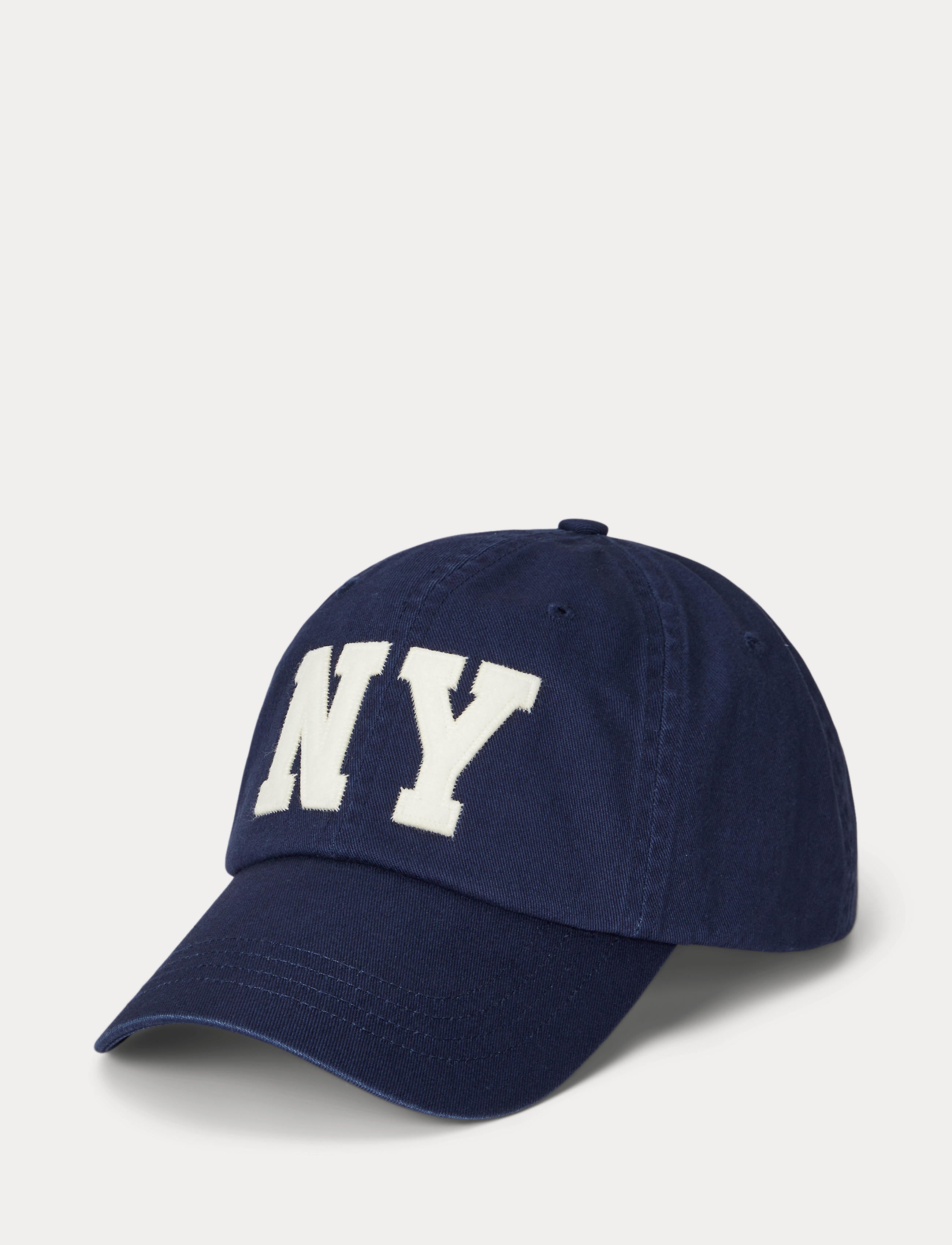 Polo Ralph Lauren NY Patch Twill Ball Cap Newport Navy