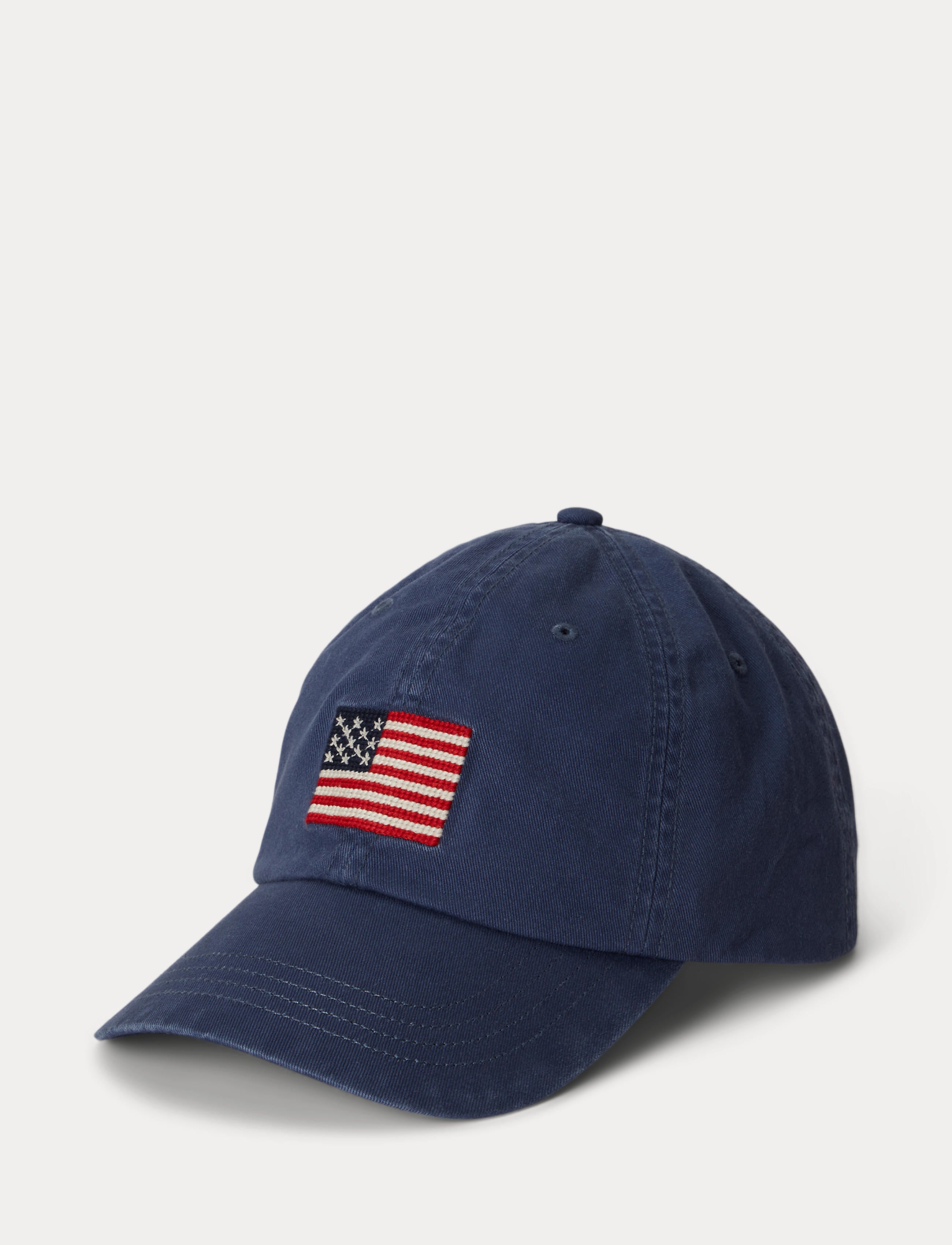 Unisex Polo Ralph Lauren Flag-Embroidered Twill Ball Cap Light Navy