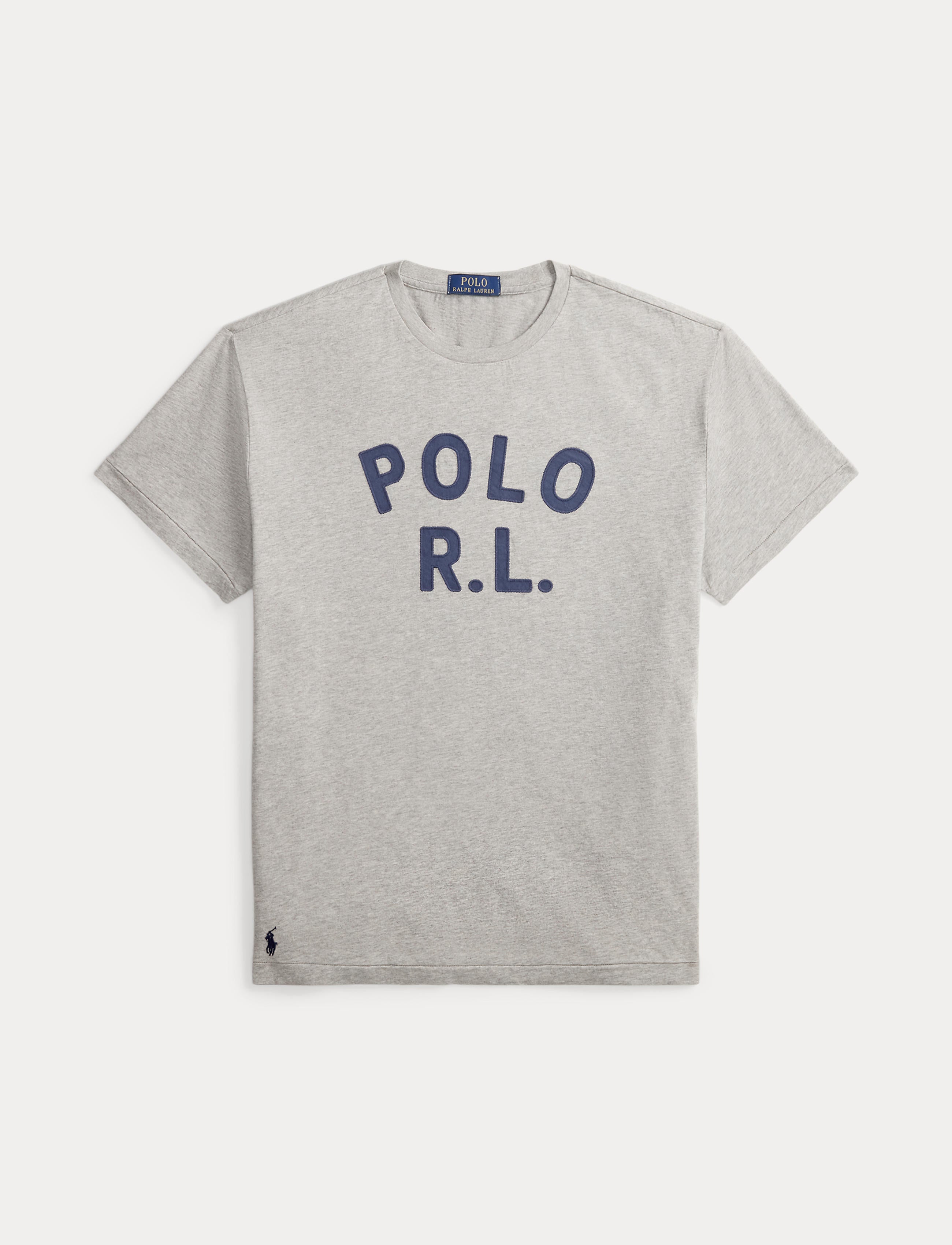 Men's Polo Ralph Lauren Classic Fit Logo Jersey T-Shirt Grey