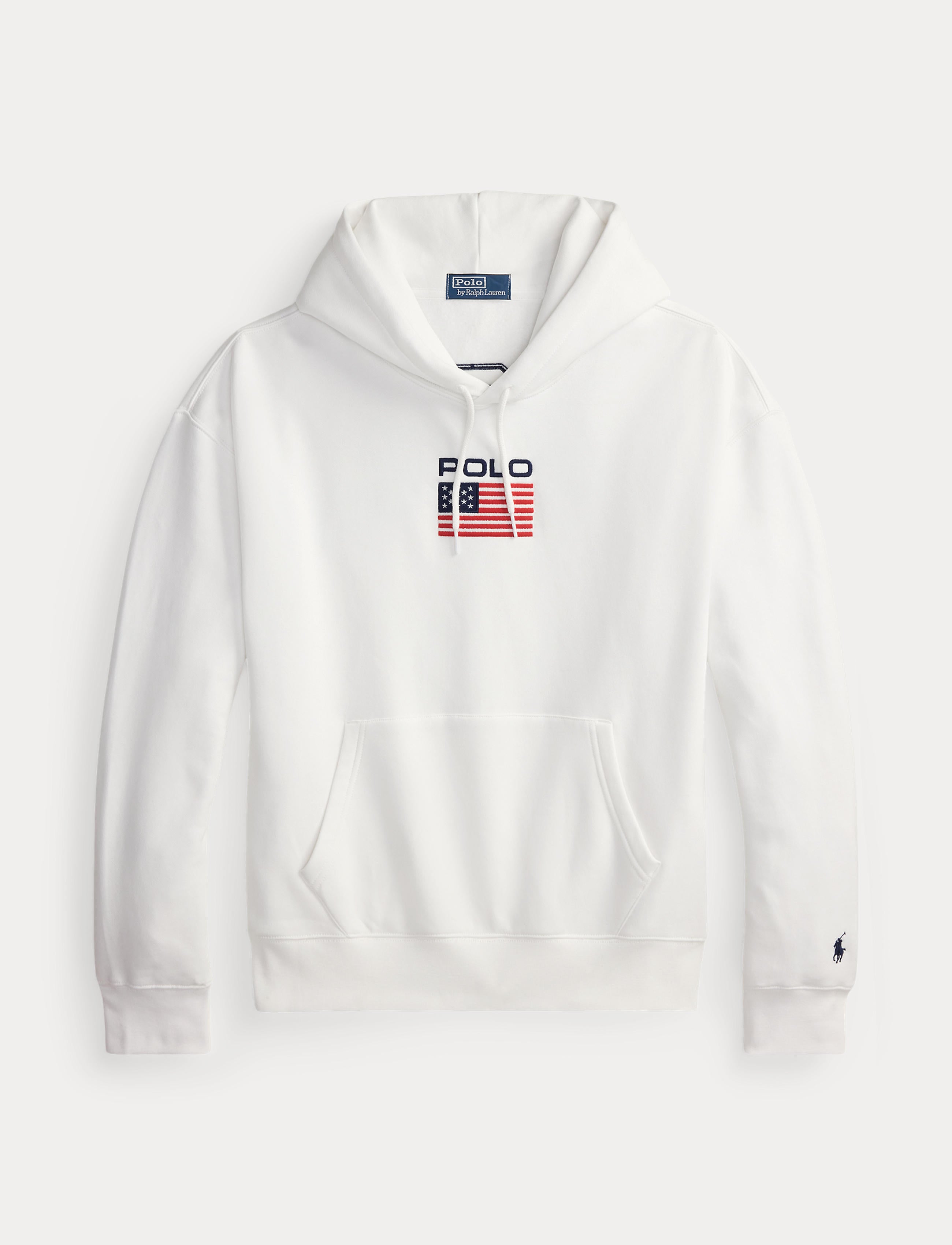 Men's Polo Ralph Lauren Flag Fleece Hoodie White