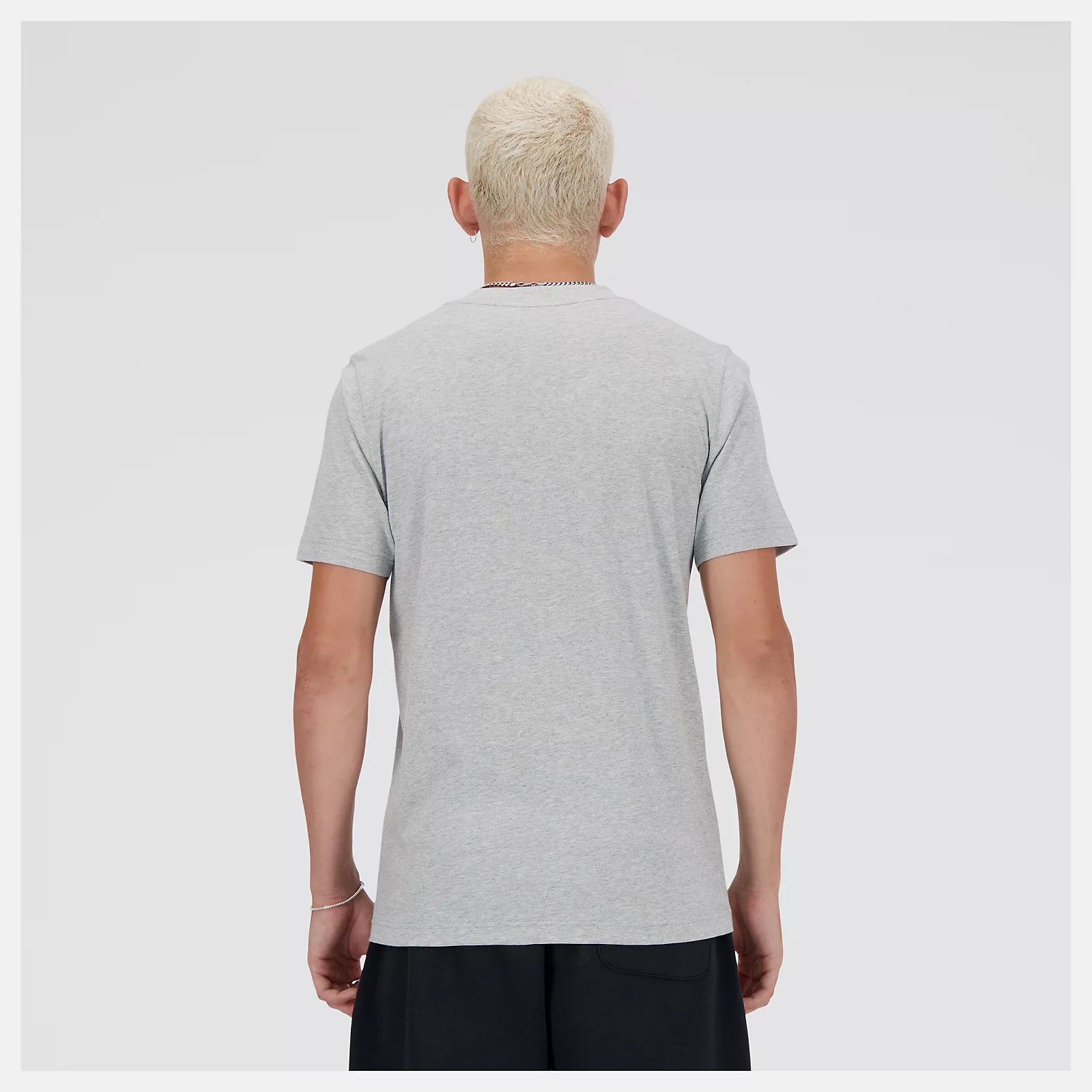 Men's New Balance Sport Essentials Logo T-Shirt Athletic Grey with White