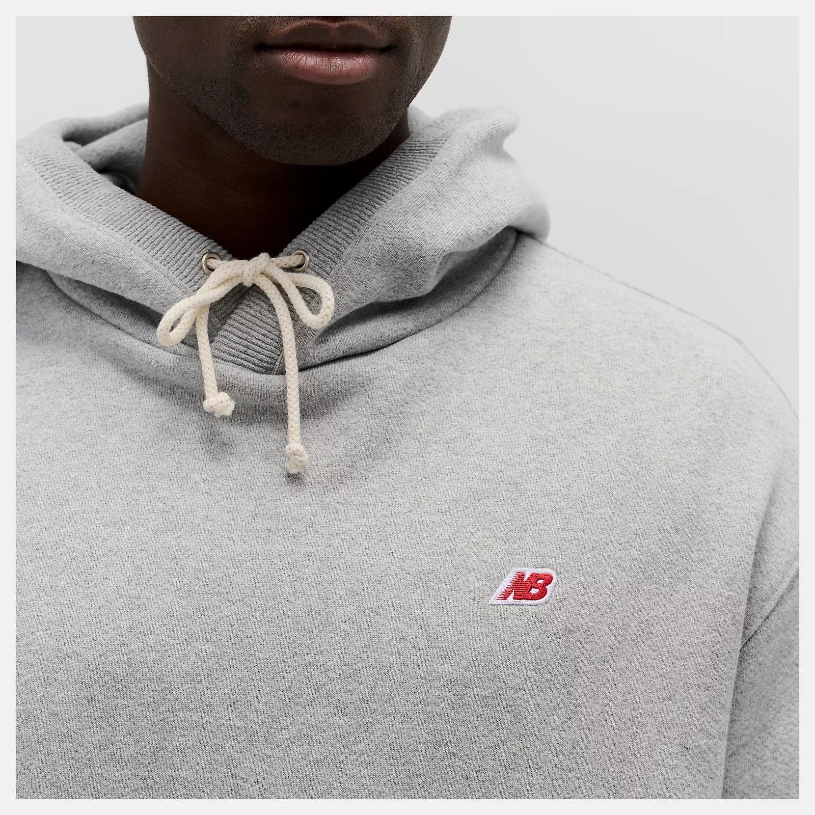 Men's New Balance Made in USA Core Hoodie Athletic Grey