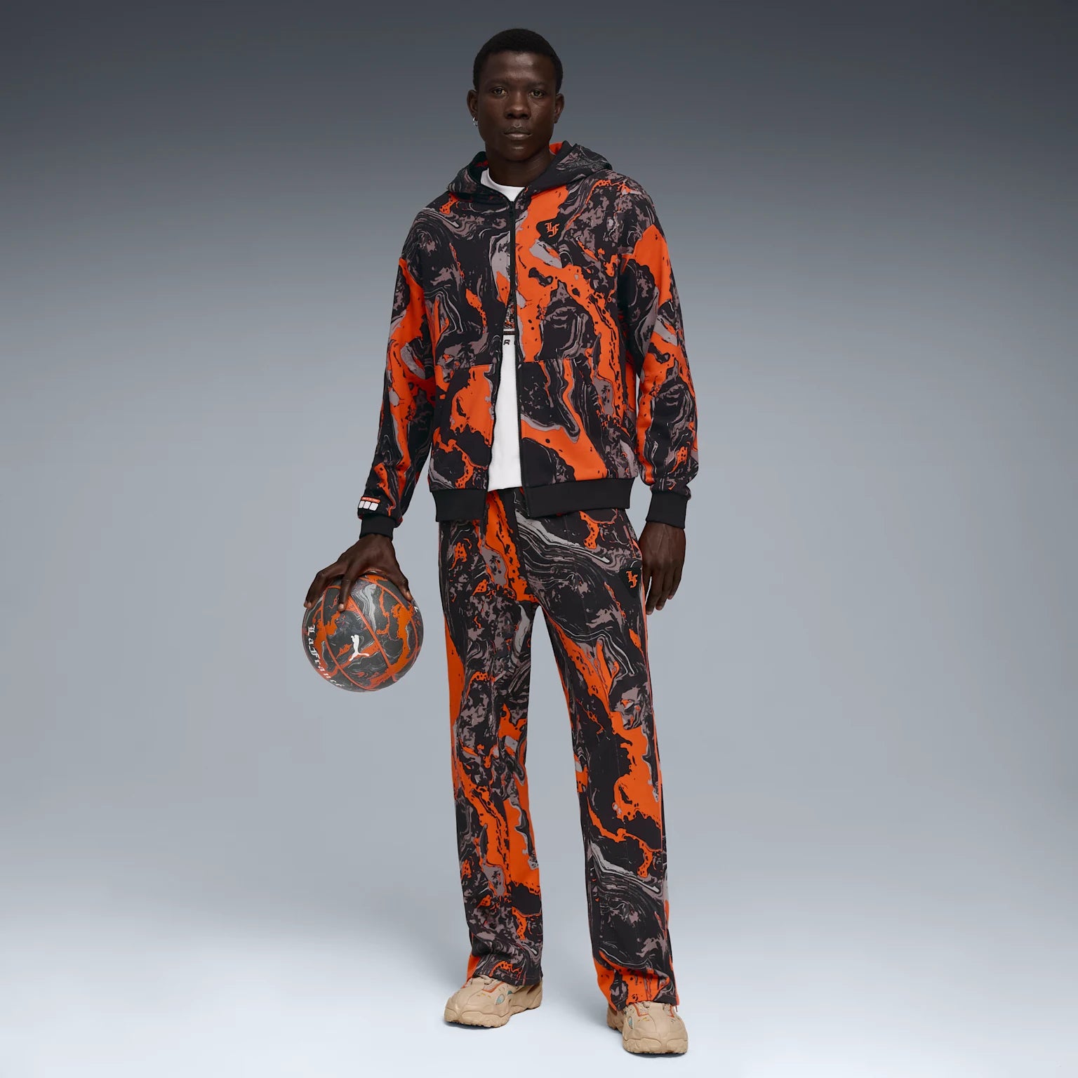 Men's PUMA X LaMelo Ball LaFrancé RNR Light Sand / Orange Glo / Aquatic