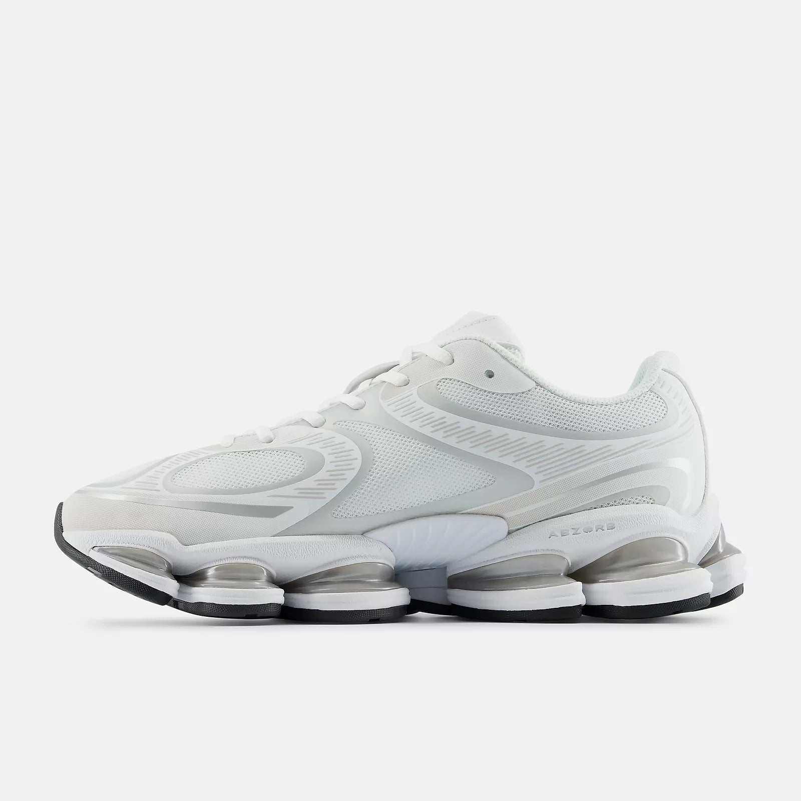 Men's New Balance Abzorb 2000 White with Silver Metallic
