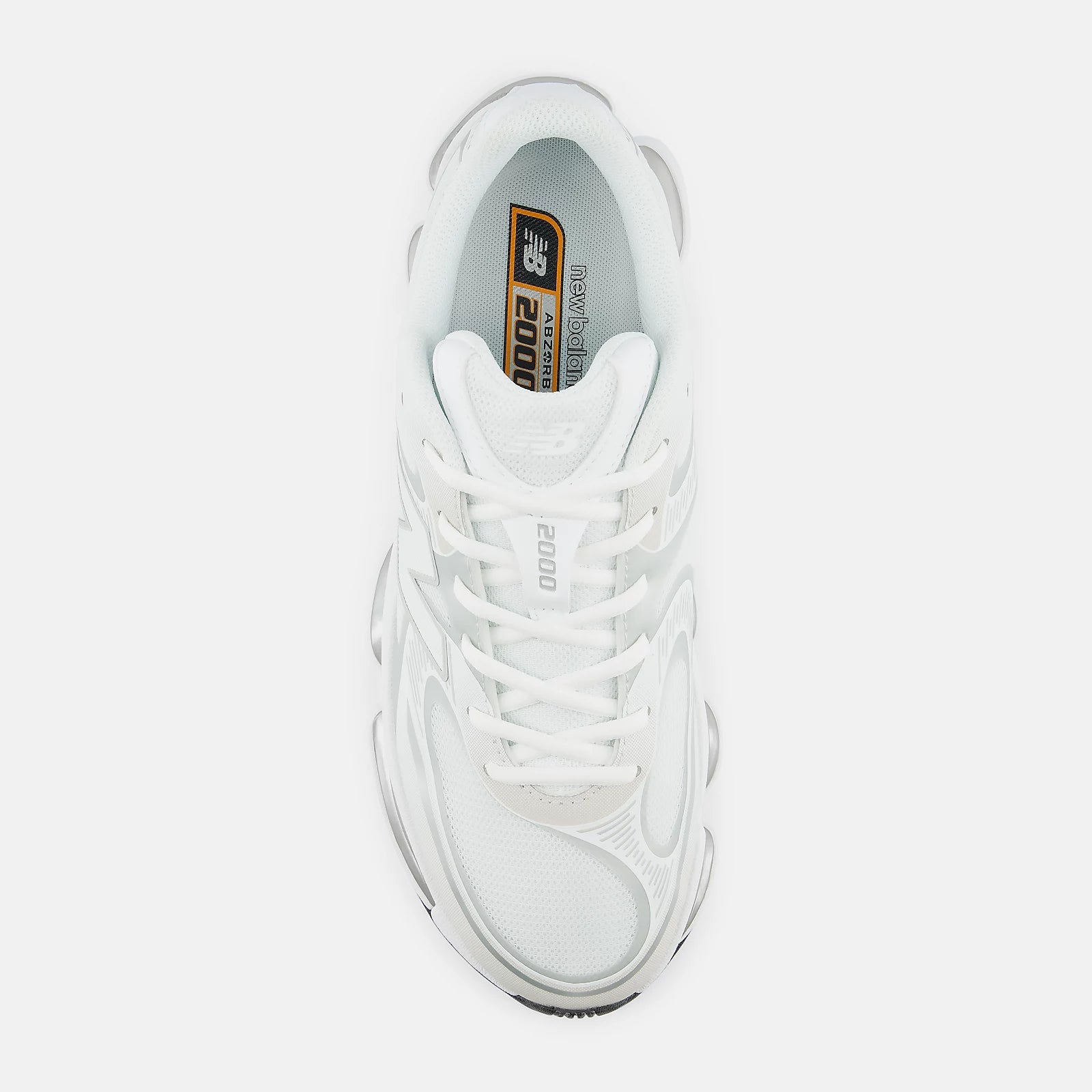 Men's New Balance Abzorb 2000 White with Silver Metallic