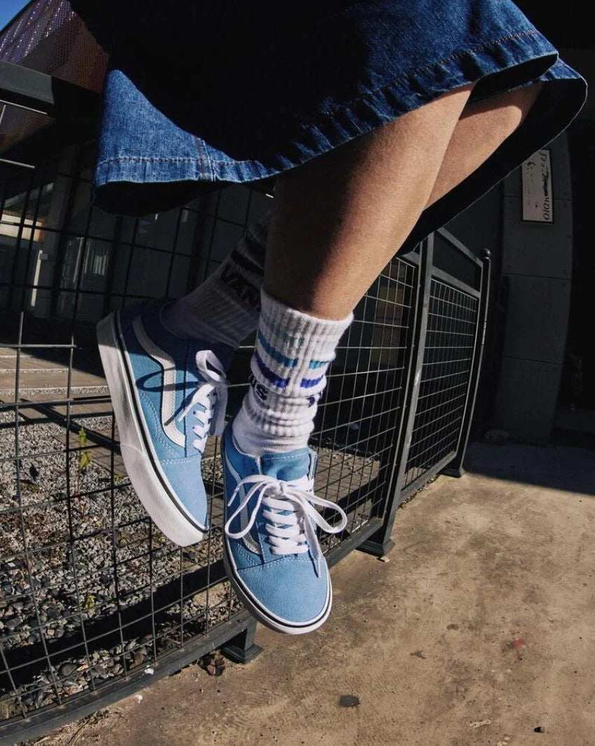 Unisex Vans Canvas Old Skool Shoes Heritage Blue