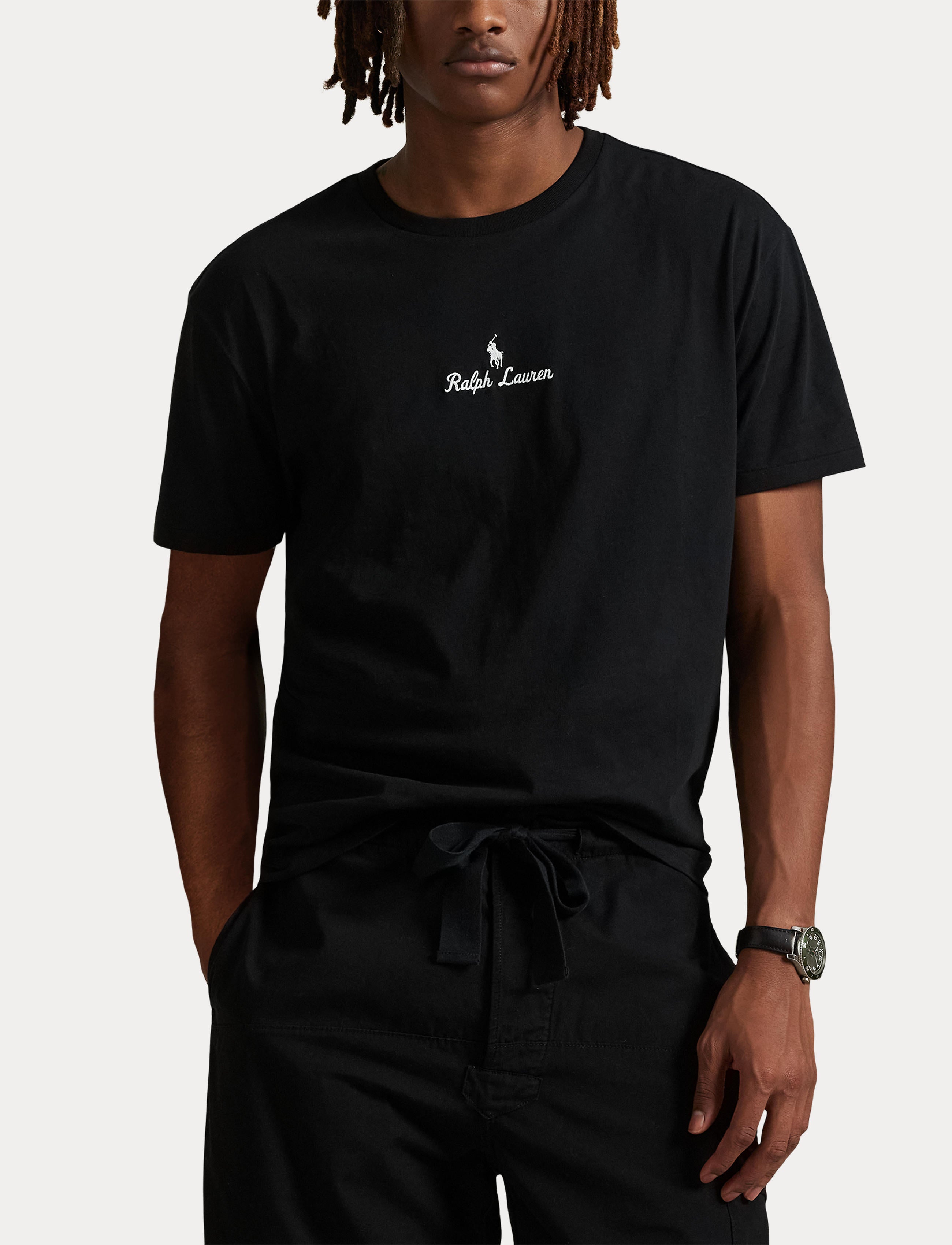 Men's Polo Ralph Lauren Classic Fit Logo Jersey T-Shirt Black