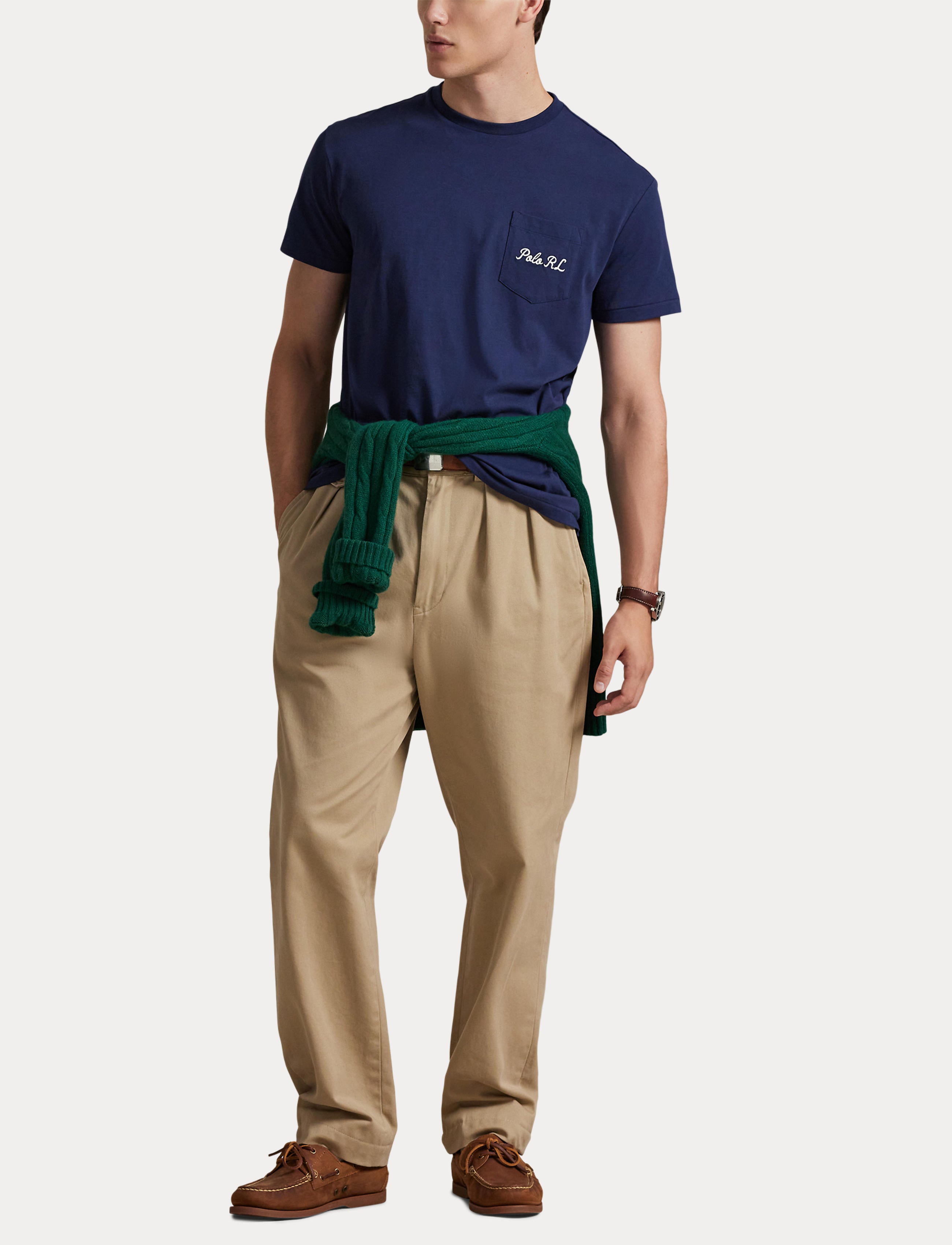 Men's Polo Ralph Lauren Classic Fit Polo Bear Jersey T-Shirt Newport Navy Society Bear