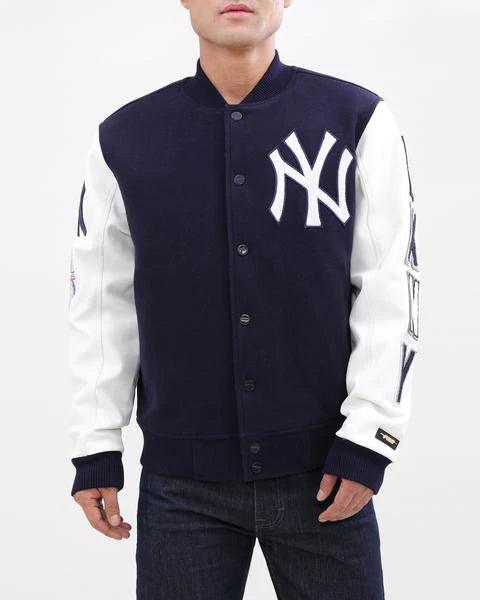 New York Yankees Fanatics Branded Letterman Jacket - Mens