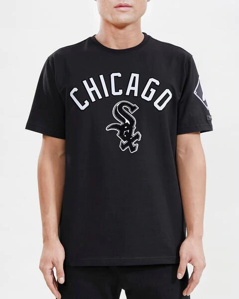 Men's Pro Standard Chicago White Sox Stacked Logo Shirt Black