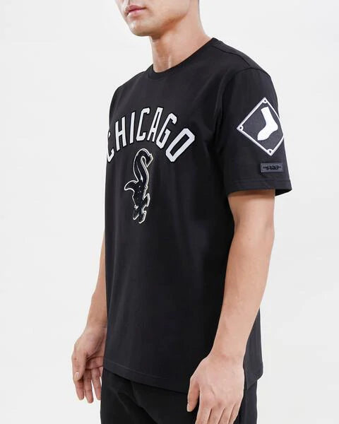 Men's Pro Standard Chicago White Sox Stacked Logo Shirt Black