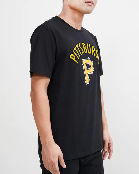 Men's Pro Standard Pittsburgh Pirates Stacked Logo Shirt Black