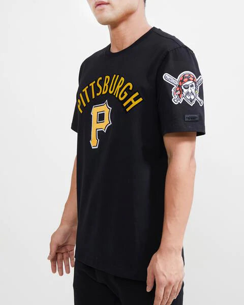 Men's Pro Standard Pittsburgh Pirates Stacked Logo Shirt Black