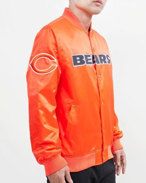 Men’s Pro Standard Chicago Bears Satin Jacket Orange