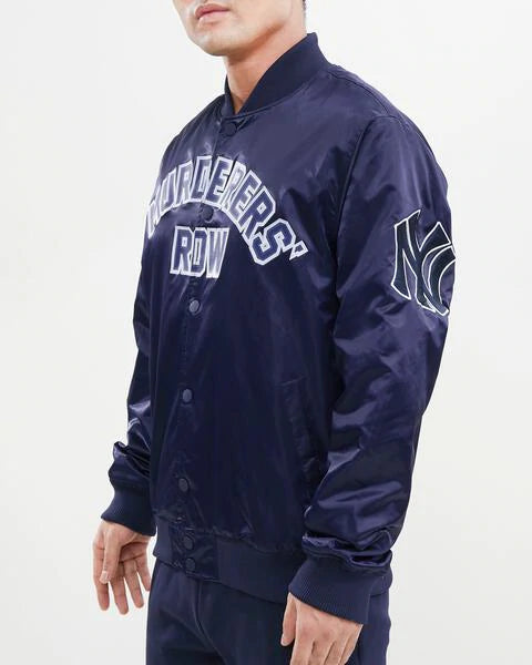 Starter New York Yankees Varsity Satin Full-Snap Jacket L / Yankees Navy Mens Outerwear