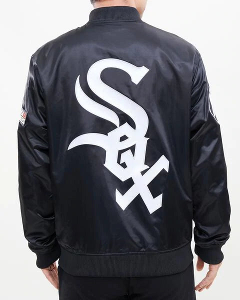 Pro Standard CHI White Sox Satin Jacket Black